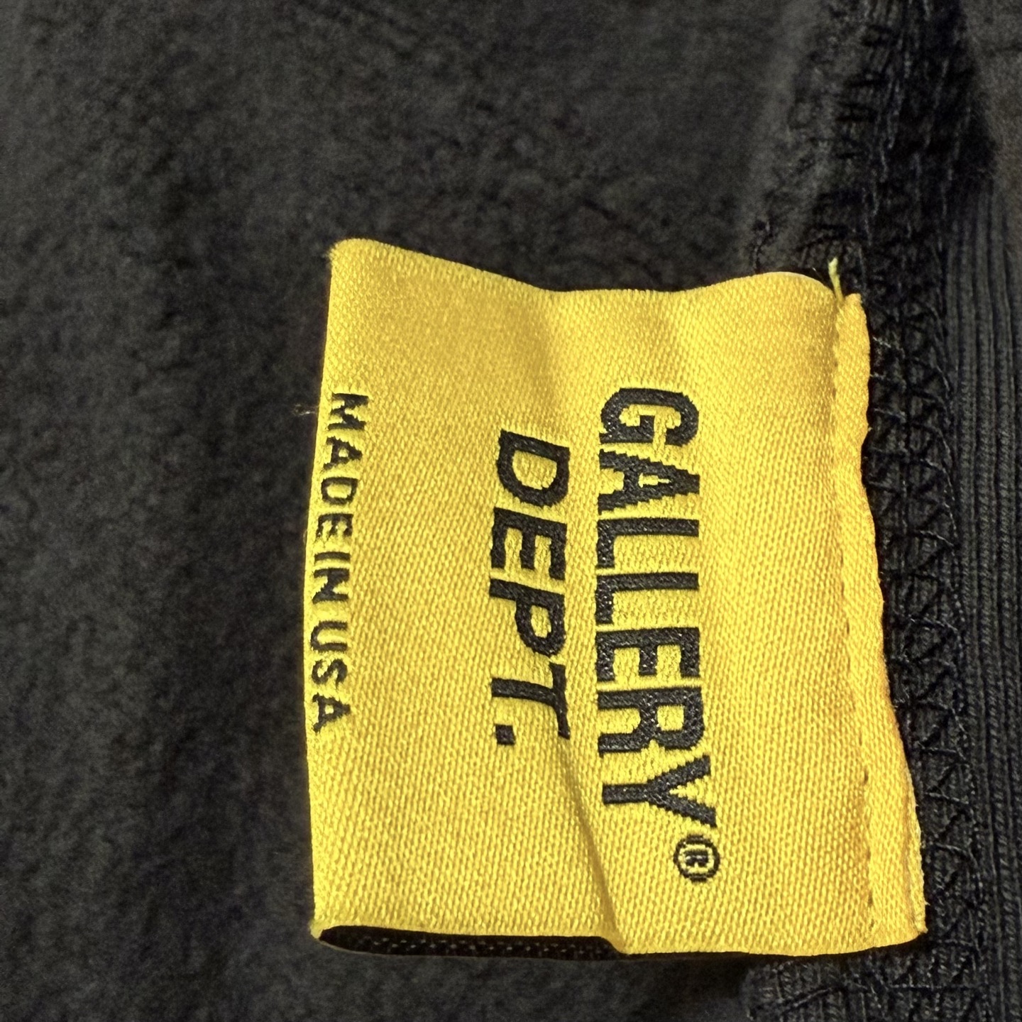 GALLERY DEPT. Sweatpants with logo（FSP-40107-WBLK）