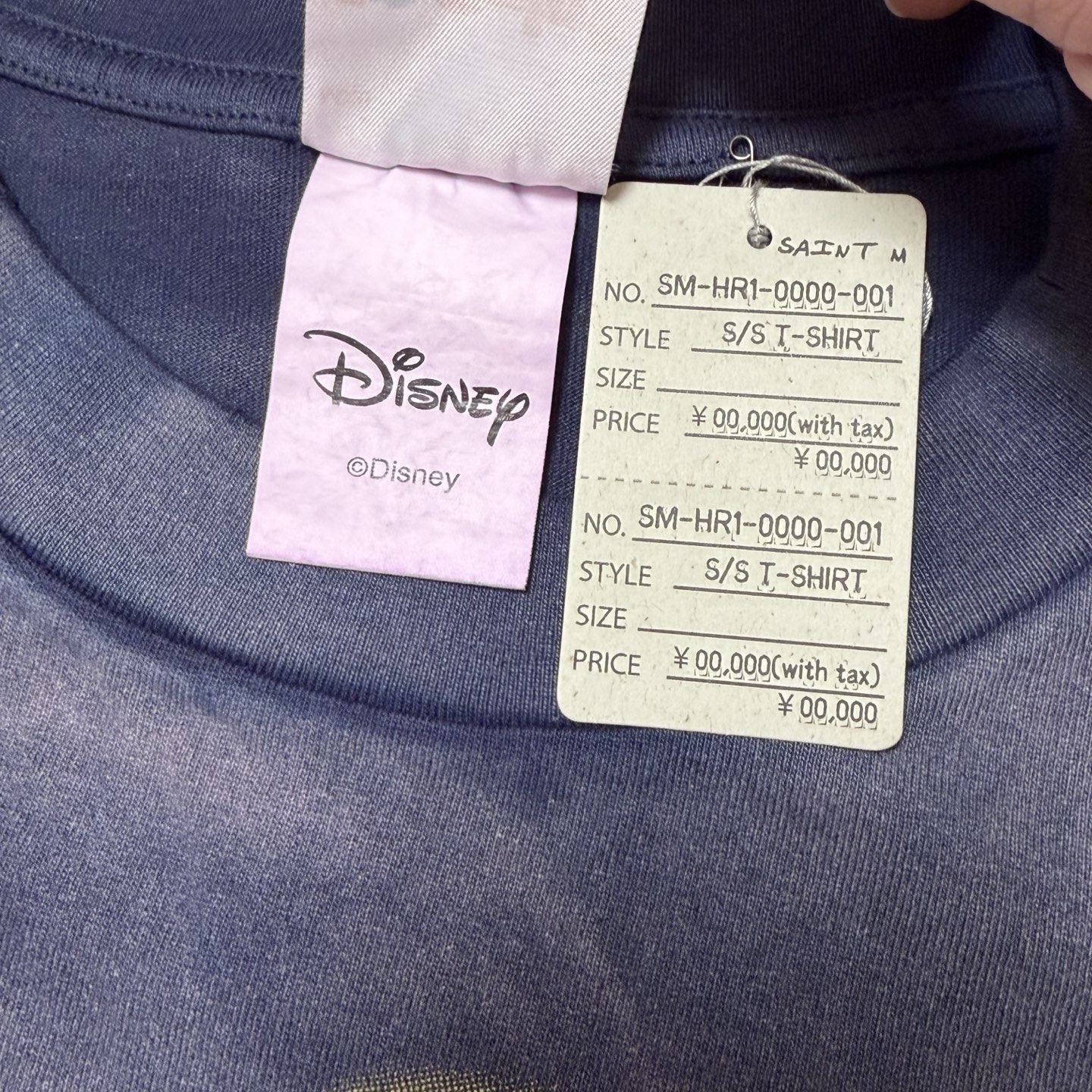 SAINT Mxxxxxx Saint Michael SM-MK8-0000-C79/DSN_SS T-SHIRT/TINKER BELL/NAVY (SM-MK8-0000-C79）