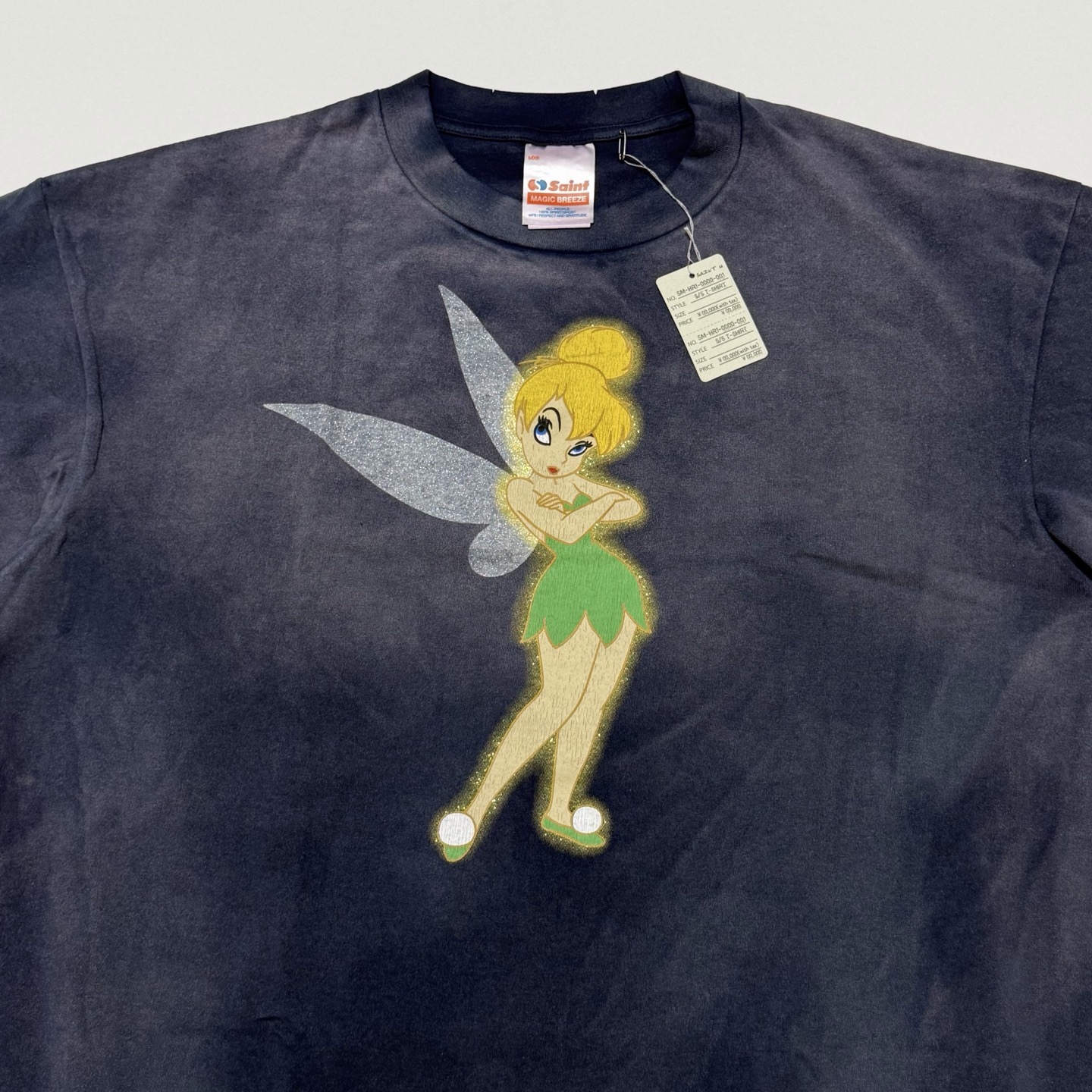 SAINT Mxxxxxx Saint Michael SM-MK8-0000-C79/DSN_SS T-SHIRT/TINKER BELL/NAVY (SM-MK8-0000-C79）