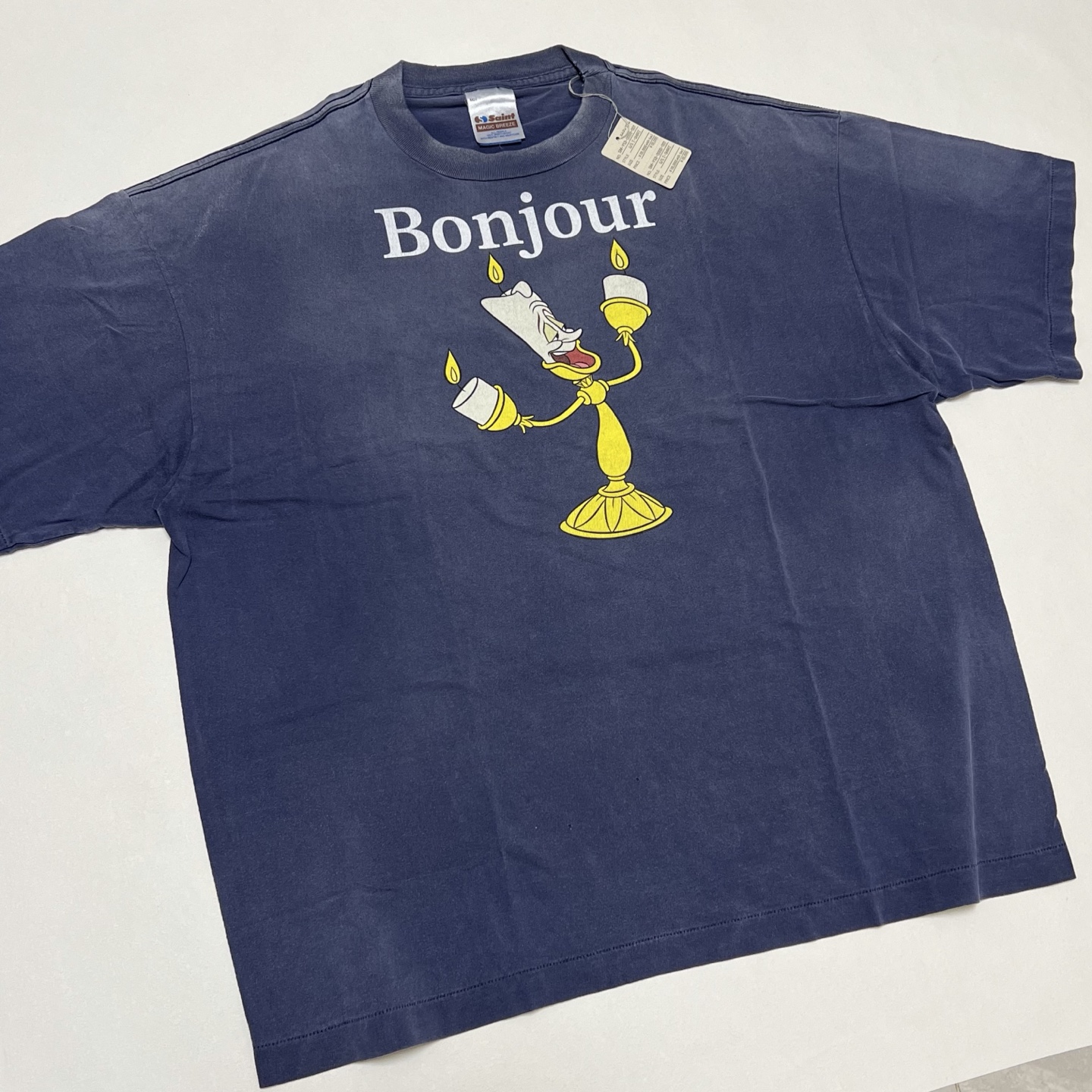 SAINT Mxxxxxx DSN_SS TEE/BONJOUR/NAVY (SM-HR1-0000-C87）