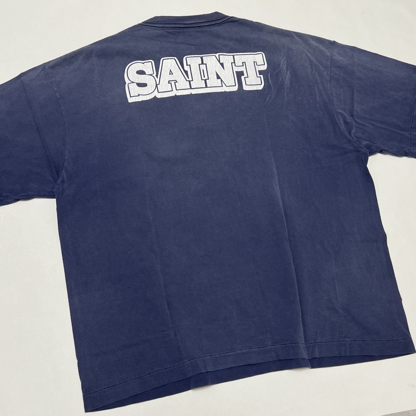 SAINT Mxxxxxx DSN_SS TEE/BONJOUR/NAVY (SM-HR1-0000-C87）