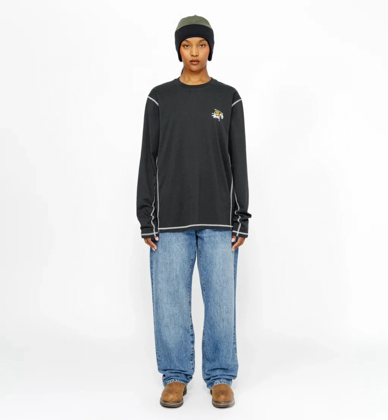 Stüssy Men's Mountain Hardwear Long Sleeve T-Shirt（om0882）
