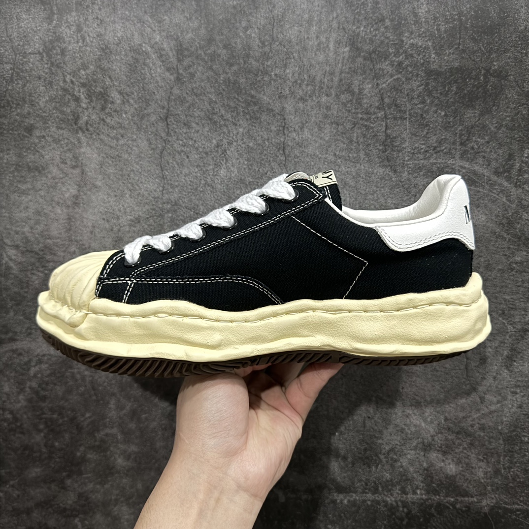 Maison MIHARA YASUHIRO BLAKEY VL OG Sole Canvas Low-top Sneaker "Black"  (A09FW732)