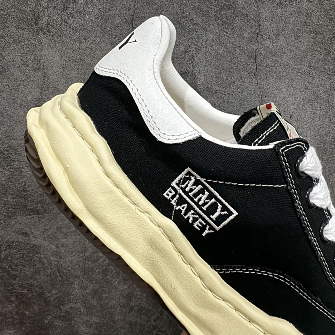 Maison MIHARA YASUHIRO BLAKEY VL OG Sole Canvas Low-top Sneaker "Black"  (A09FW732)