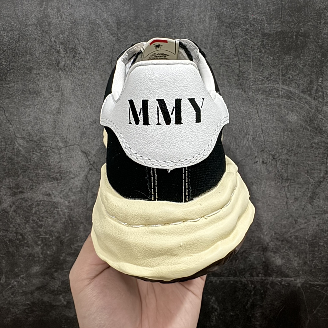 Maison MIHARA YASUHIRO BLAKEY VL OG Sole Canvas Low-top Sneaker "Black"  (A09FW732)