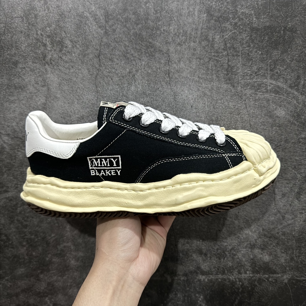 Maison MIHARA YASUHIRO BLAKEY VL OG Sole Canvas Low-top Sneaker "Black"  (A09FW732)