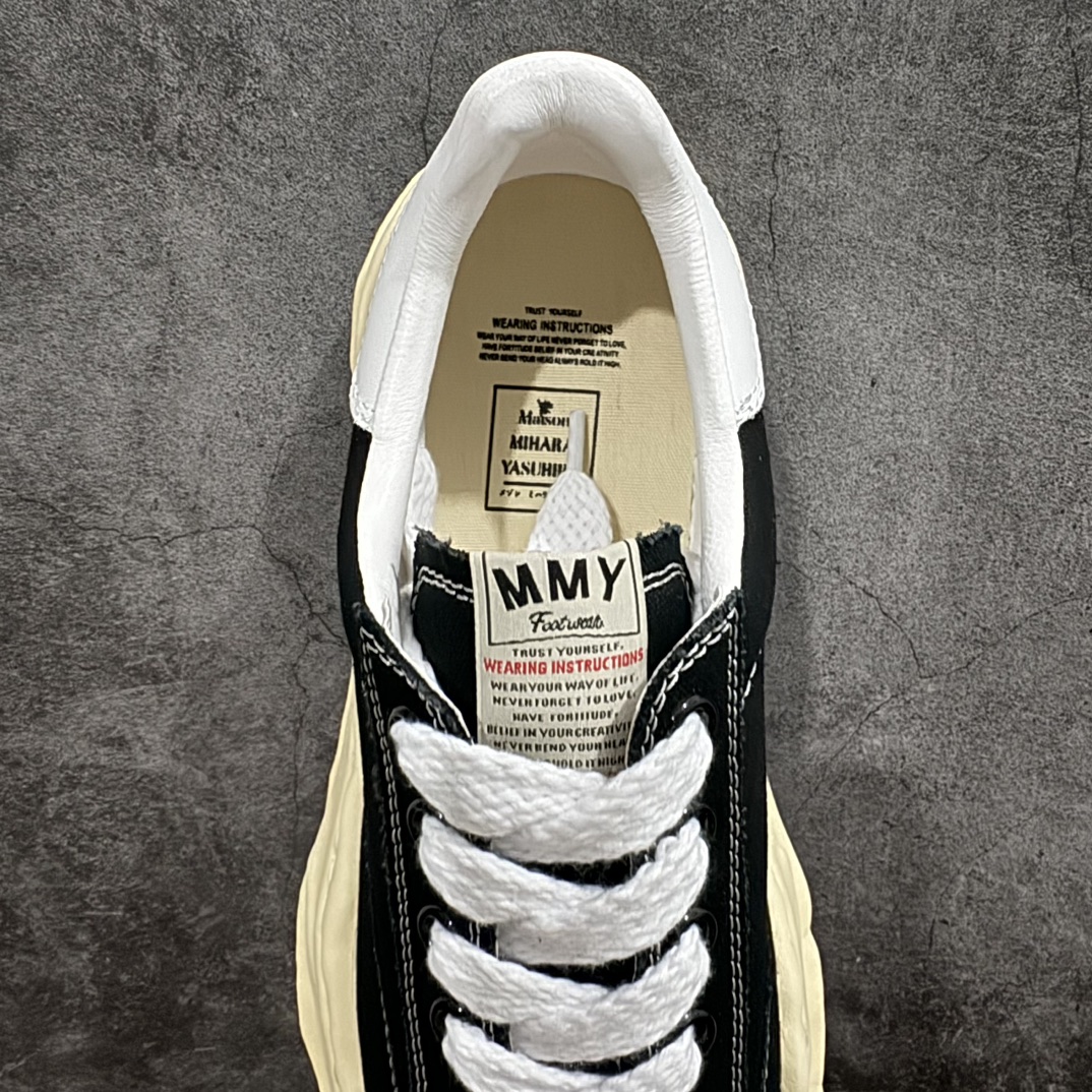 Maison MIHARA YASUHIRO BLAKEY VL OG Sole Canvas Low-top Sneaker "Black"  (A09FW732)