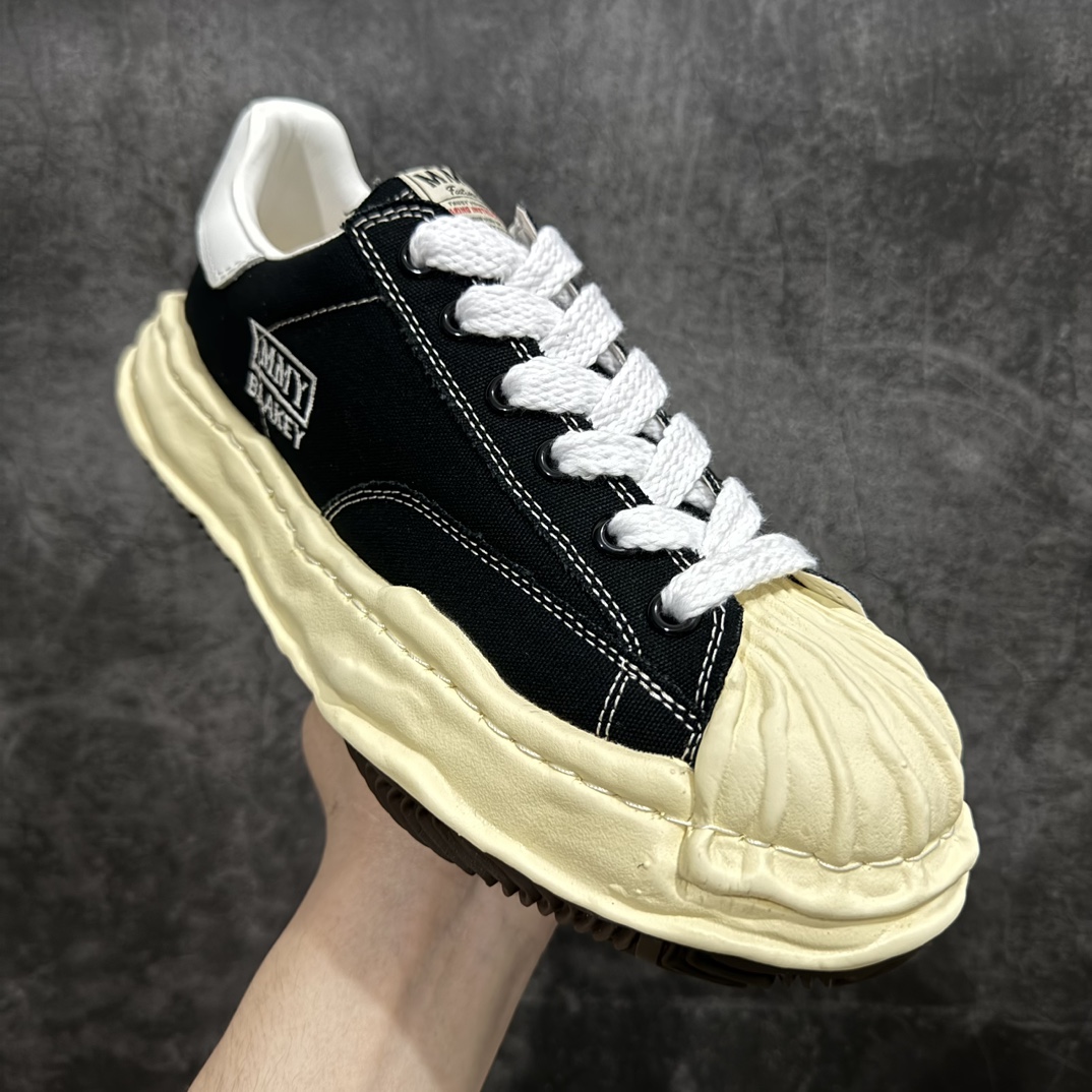 Maison MIHARA YASUHIRO BLAKEY VL OG Sole Canvas Low-top Sneaker "Black"  (A09FW732)