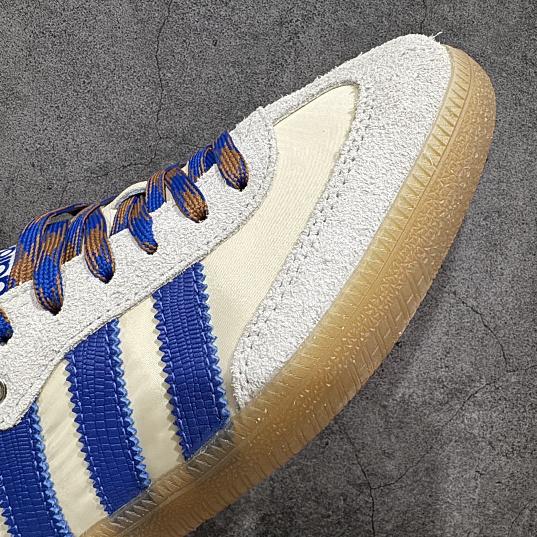 Wales Bonner × adidas Originals Nylon Samba "Wonder Clay/Team Royal Blue/Wonder White"（IH7756）