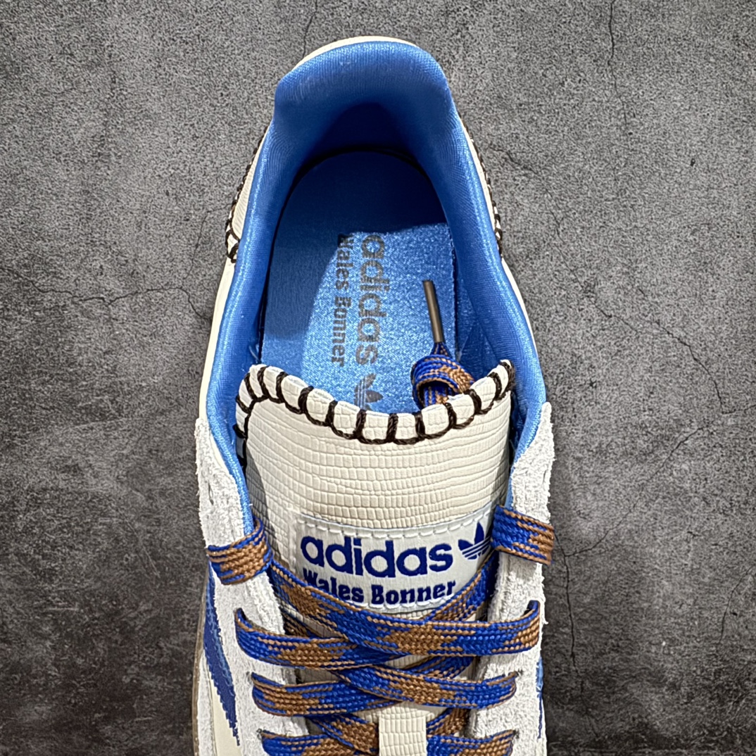 Wales Bonner × adidas Originals Nylon Samba "Wonder Clay/Team Royal Blue/Wonder White"（IH7756）