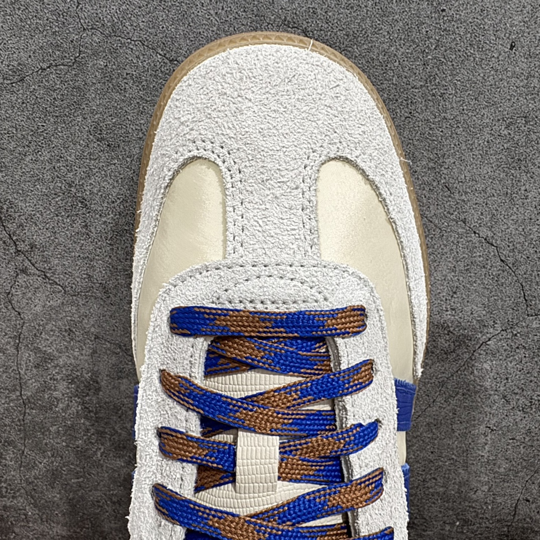 Wales Bonner × adidas Originals Nylon Samba "Wonder Clay/Team Royal Blue/Wonder White"（IH7756）