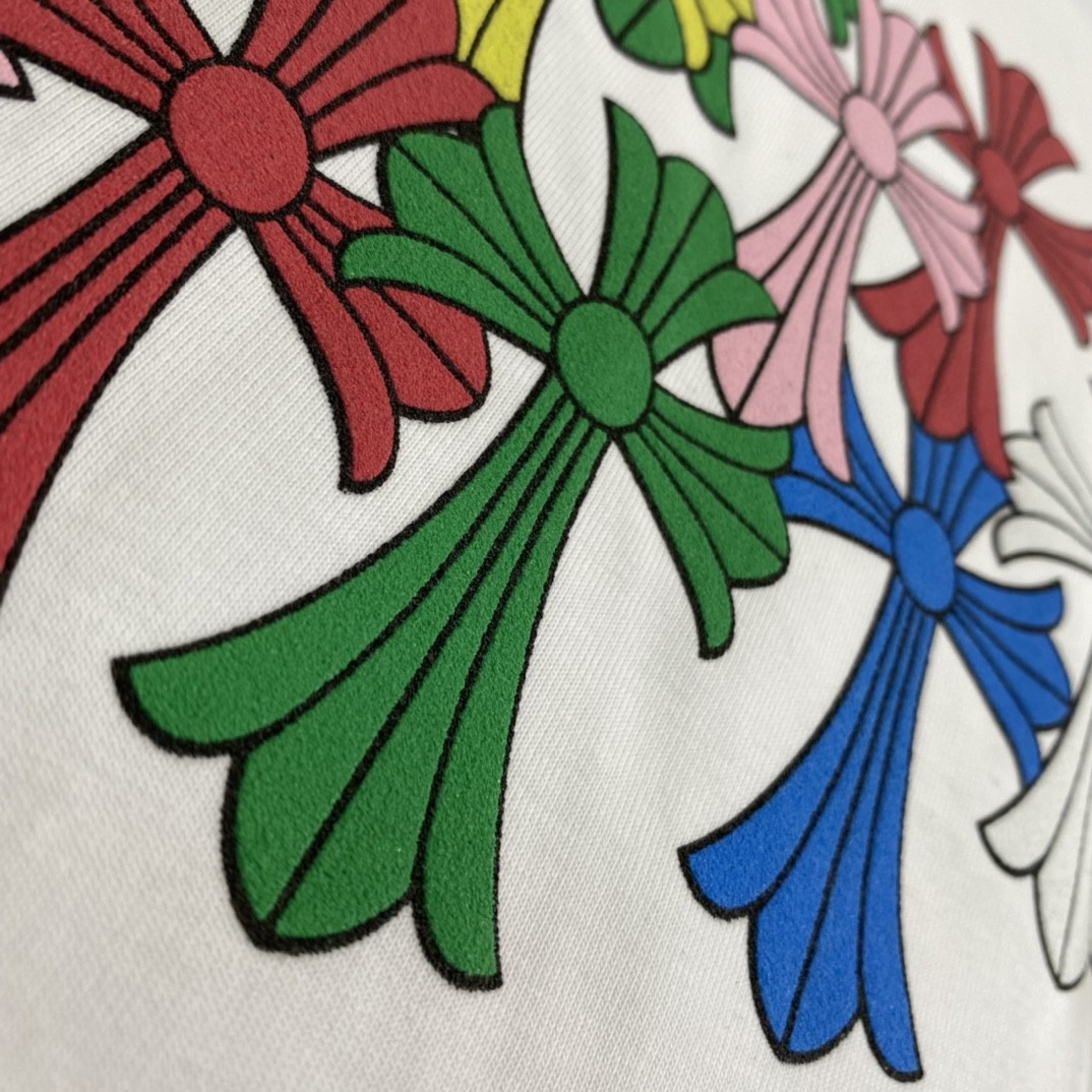 Chrome Hearts Multi Color Cross T-shirt (CHROME HEARTS A011）