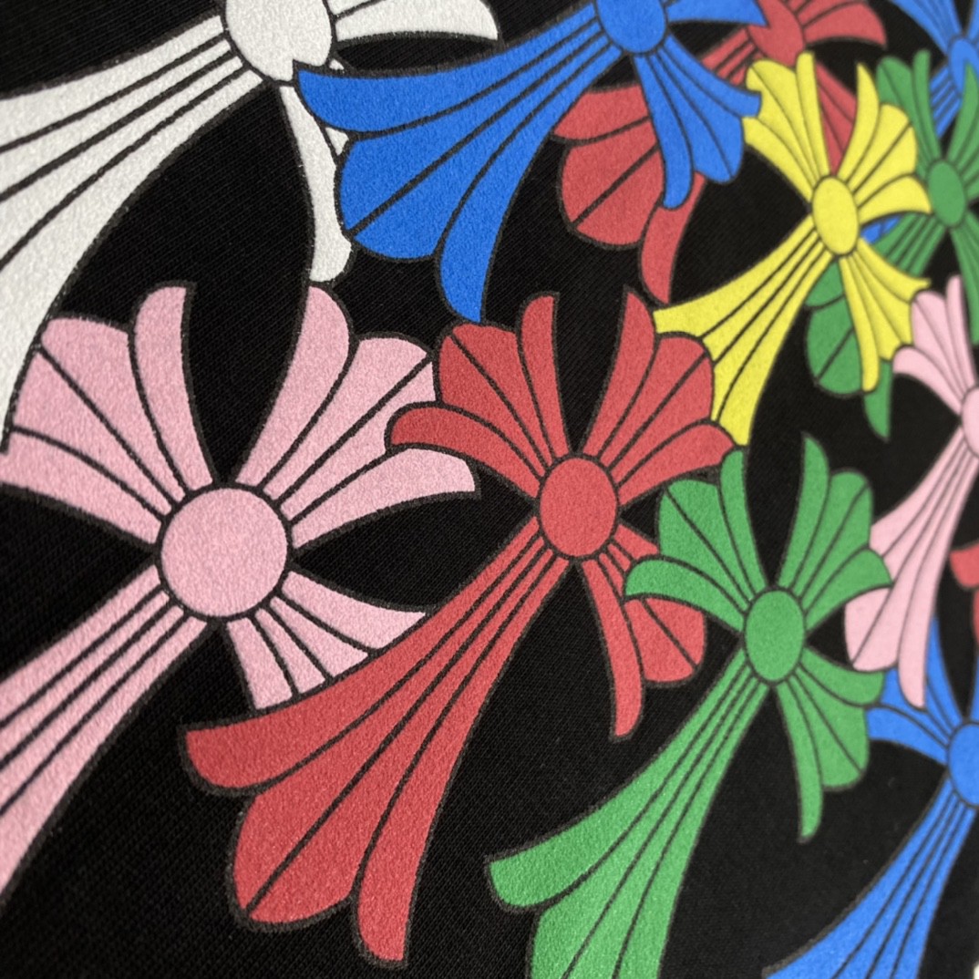 Chrome Hearts Multi Color Cross T-shirt (CHROME HEARTS A011）