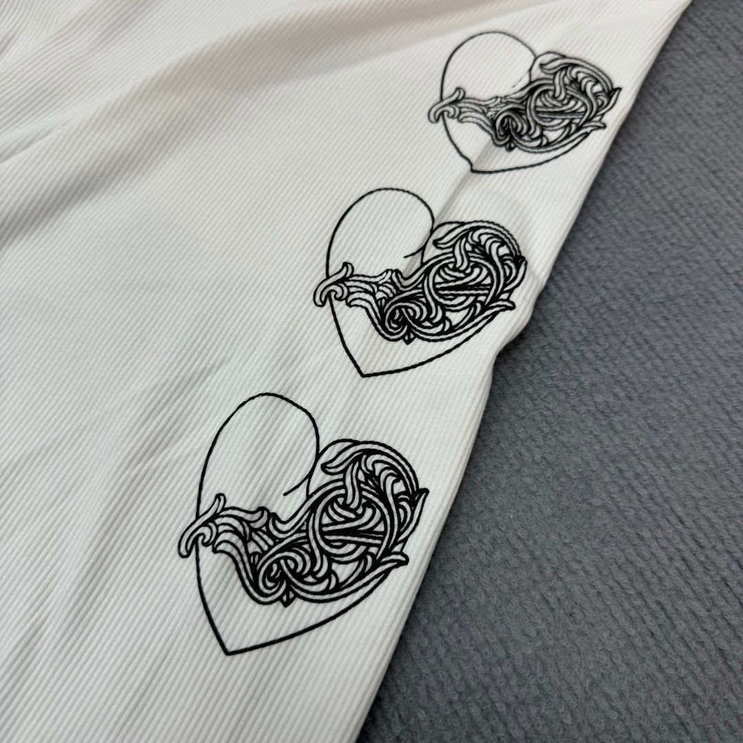 CHROME HEARTS Love You ribbed tank top (CHROME HEARTS A009）