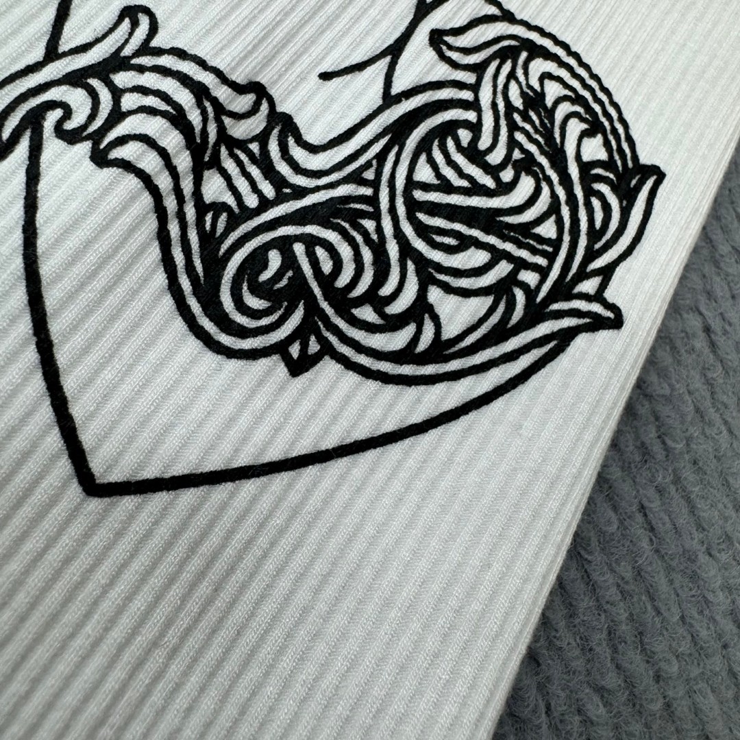 CHROME HEARTS Love You ribbed tank top (CHROME HEARTS A009）