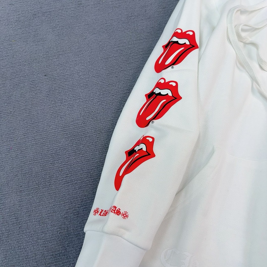 CHROME HEARTS & LAS VEGAS Rolling Stones Hoodie (CH-2024-0760）