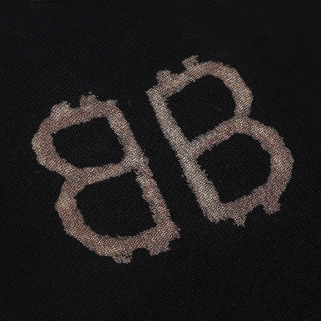 Balenciaga Crypto Sweater Medium Fit 'Black' （750413T32801000）