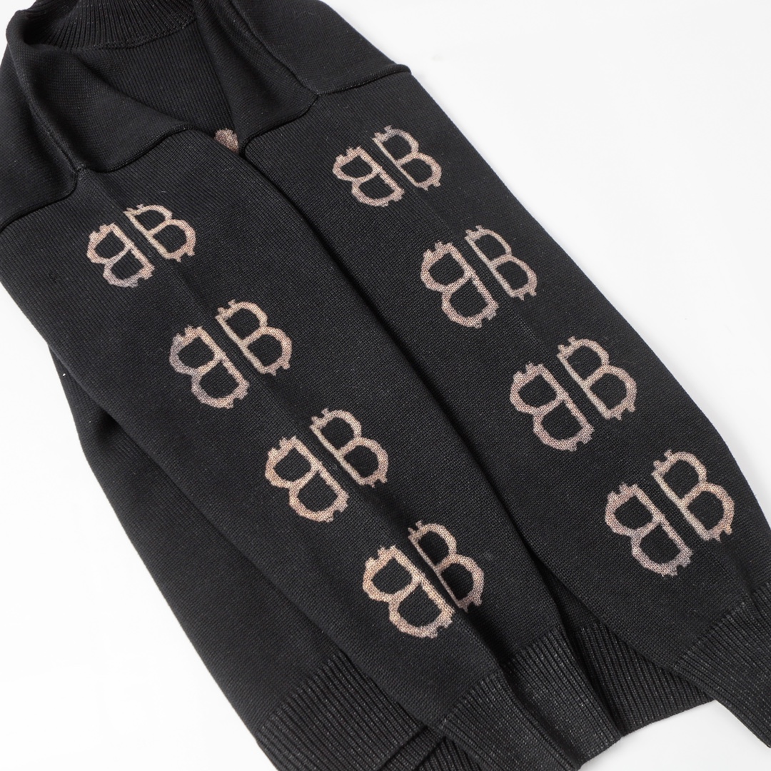 Balenciaga Crypto Sweater Medium Fit 'Black' （750413T32801000）