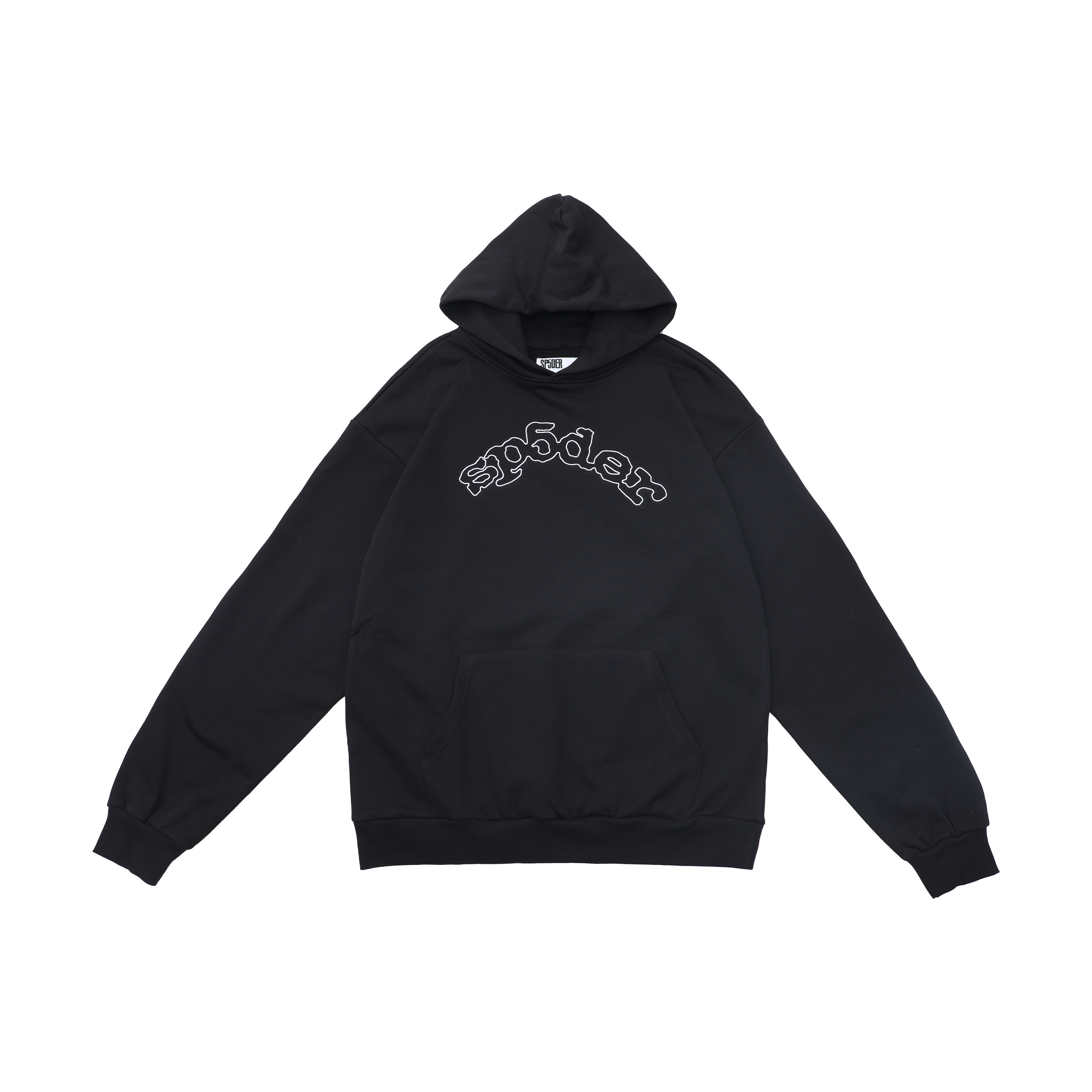 Sp5der OG Logo Hoodie Black (SP5DER-567）