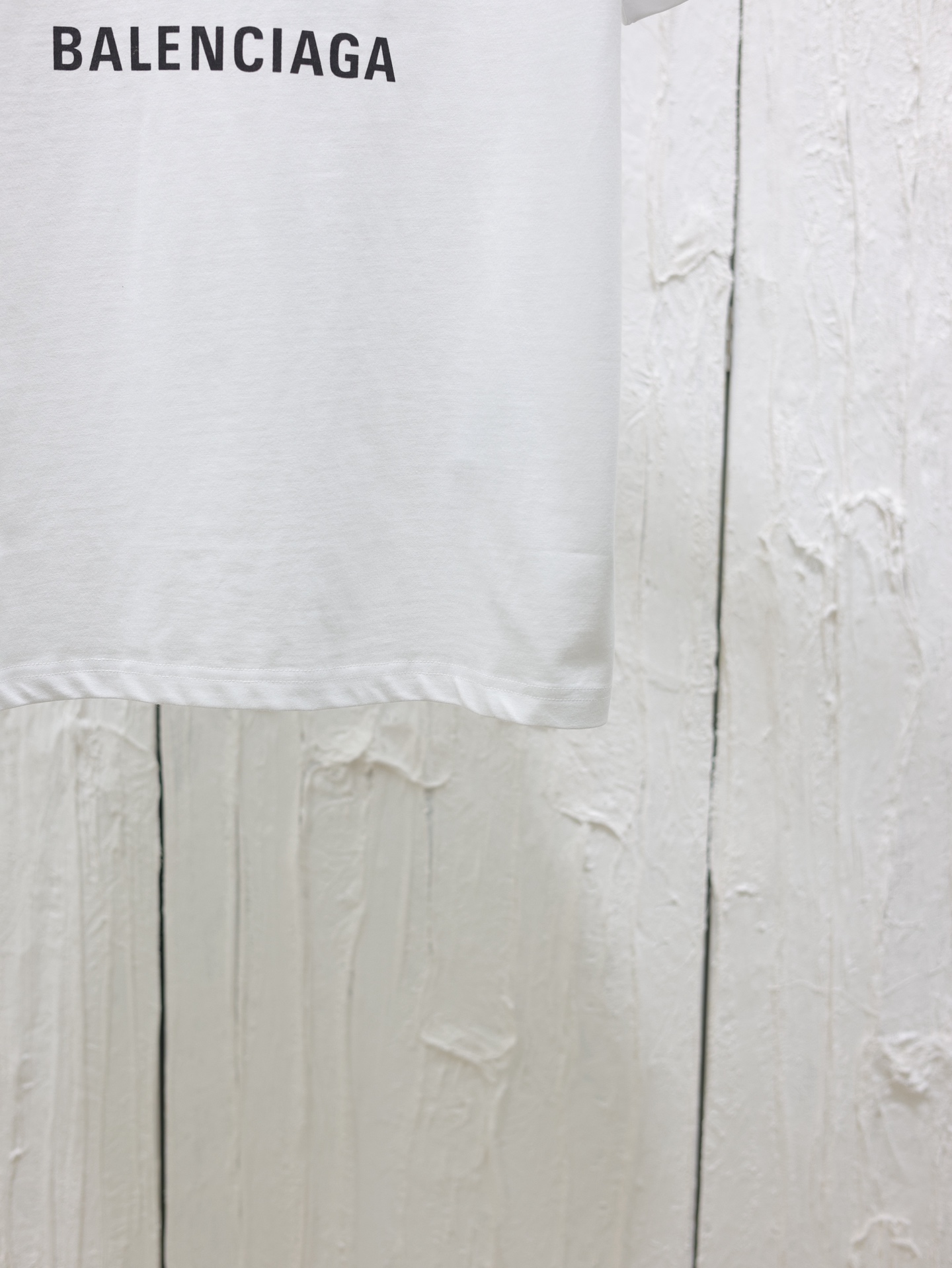 Balenciaga Overlayer Political Campaign T-shirt Large Fit in White/black（620969TSVY79040）