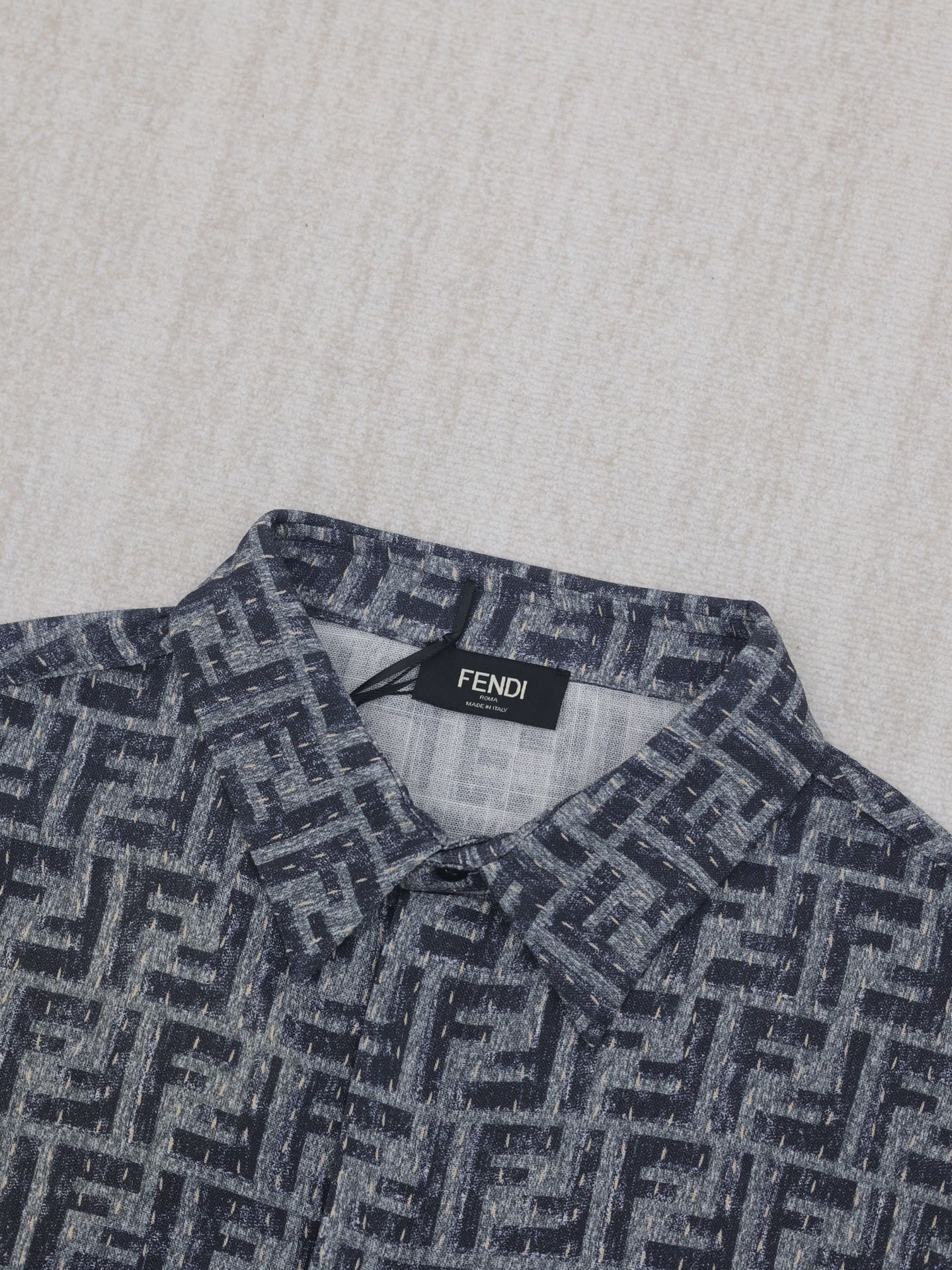 Fendi Denim shirt blue  FF(FS0795AU7NF1RFZ）