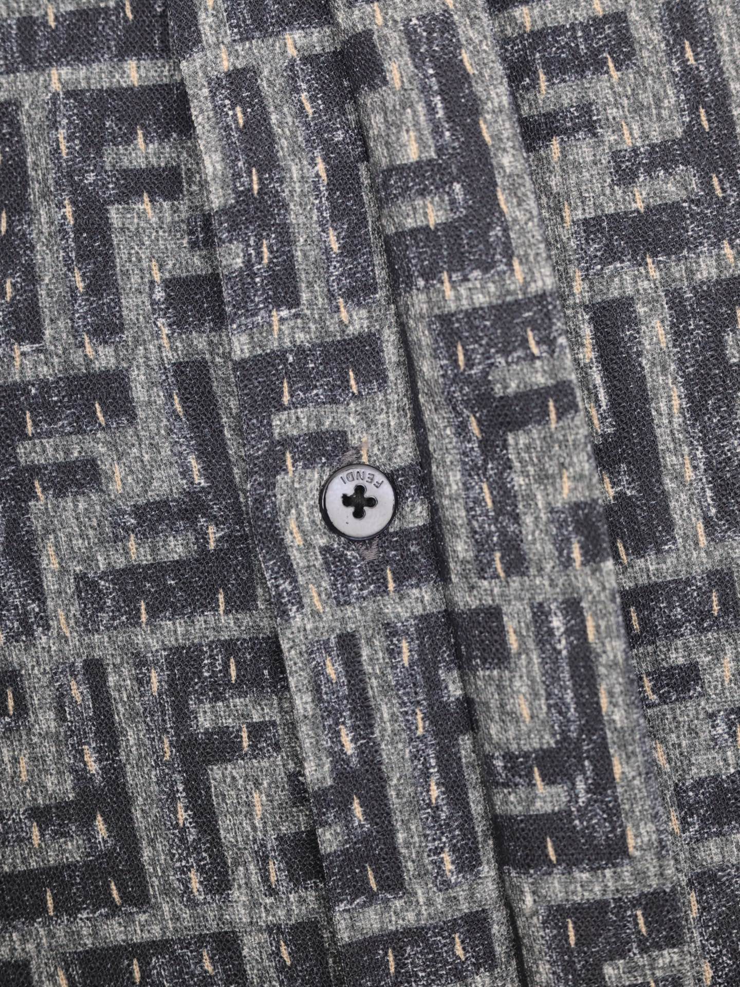 Fendi Denim shirt blue  FF(FS0795AU7NF1RFZ）