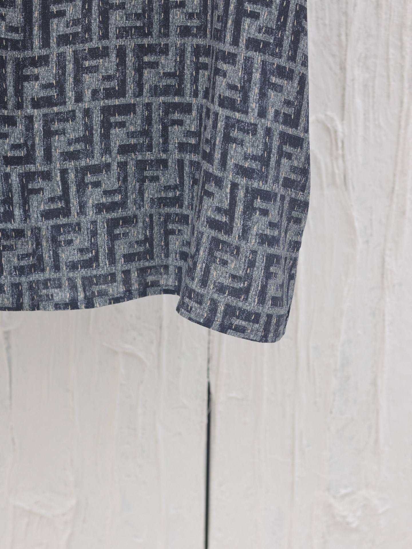 Fendi Denim shirt blue  FF(FS0795AU7NF1RFZ）