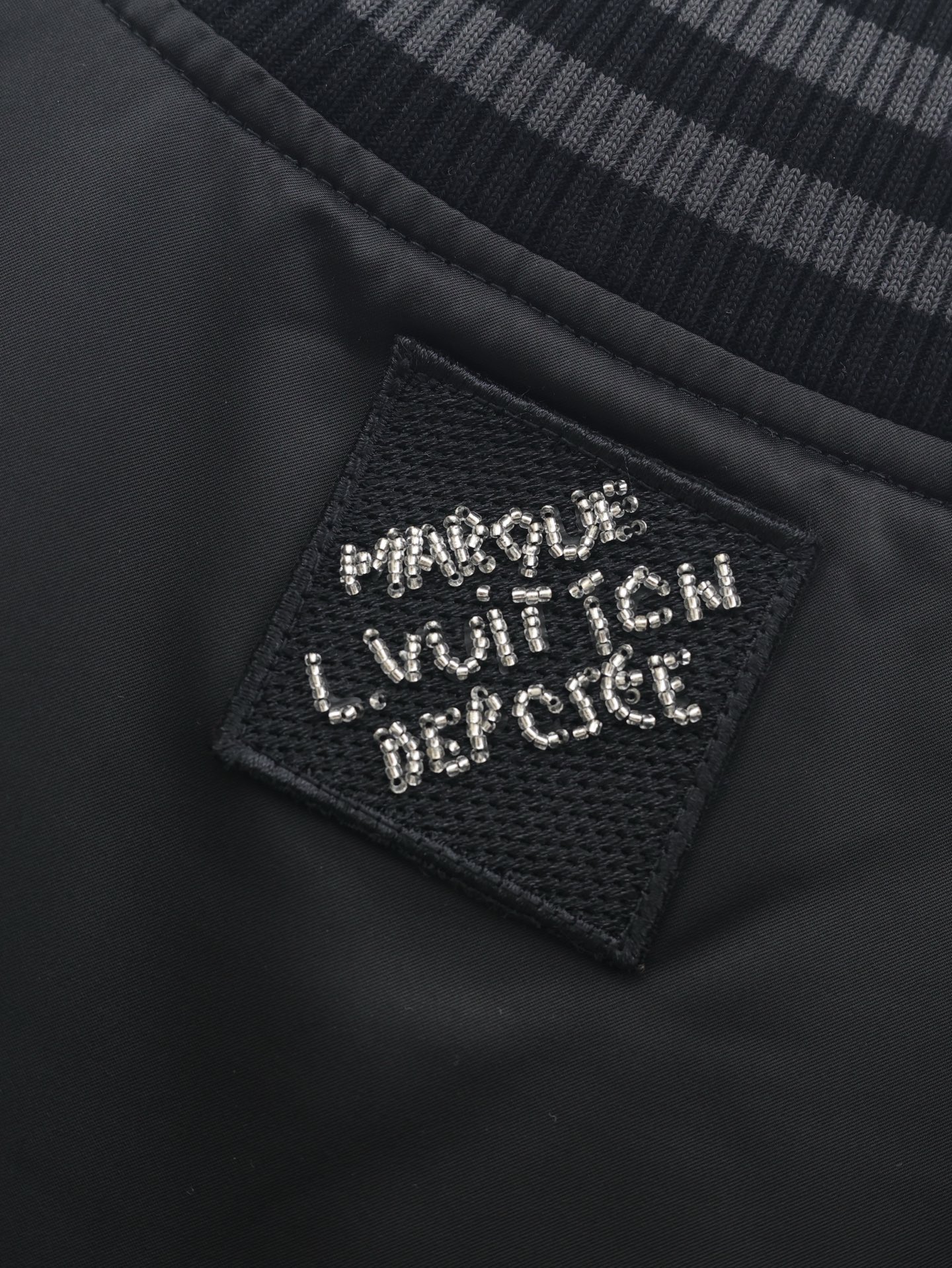 LOUIS VUITTON Embellished Nylon Baseball Blouson（1AHBGU）