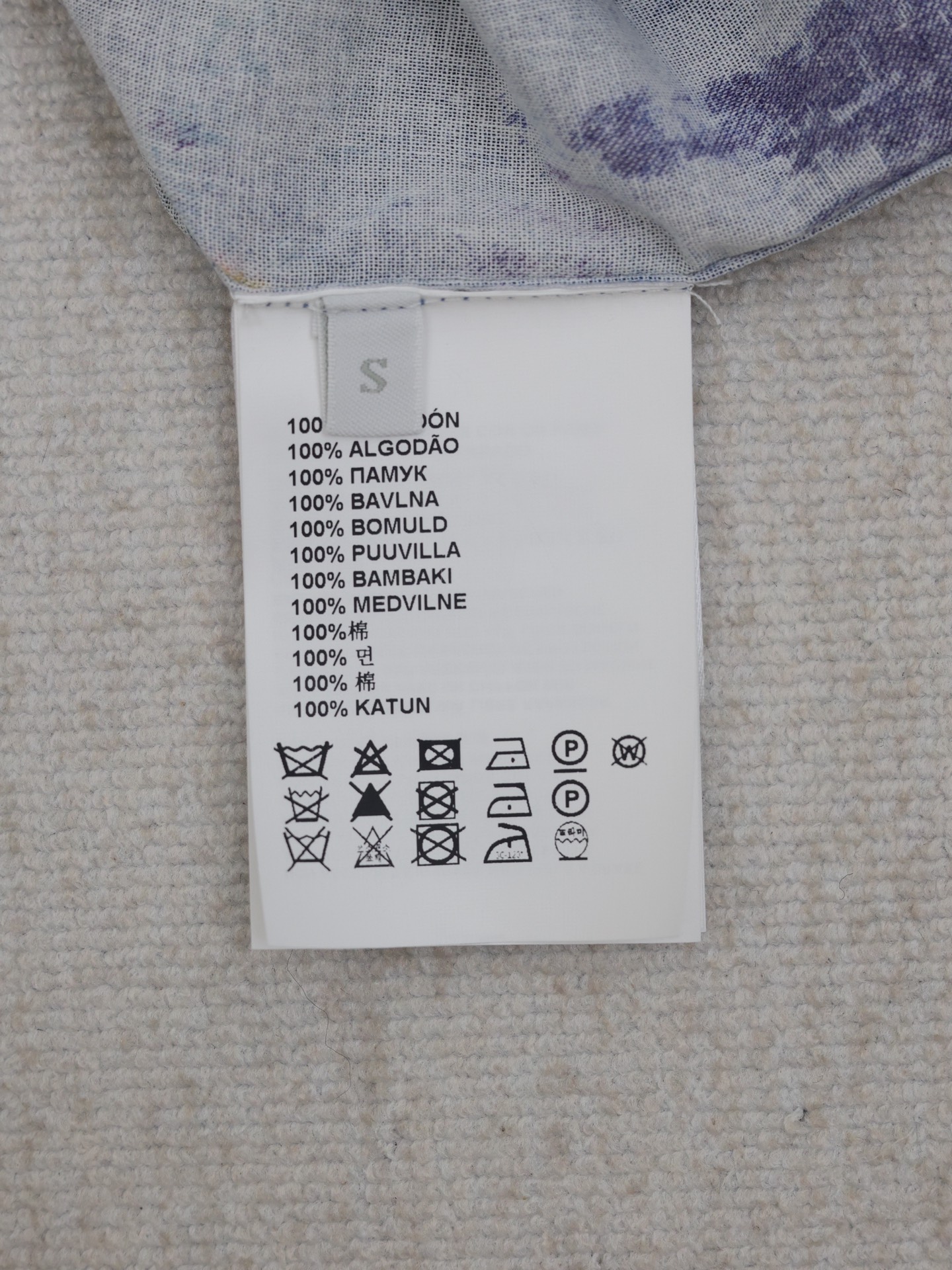 Acne Studios Shirt in Blue and Multi (AC0724-ALD）