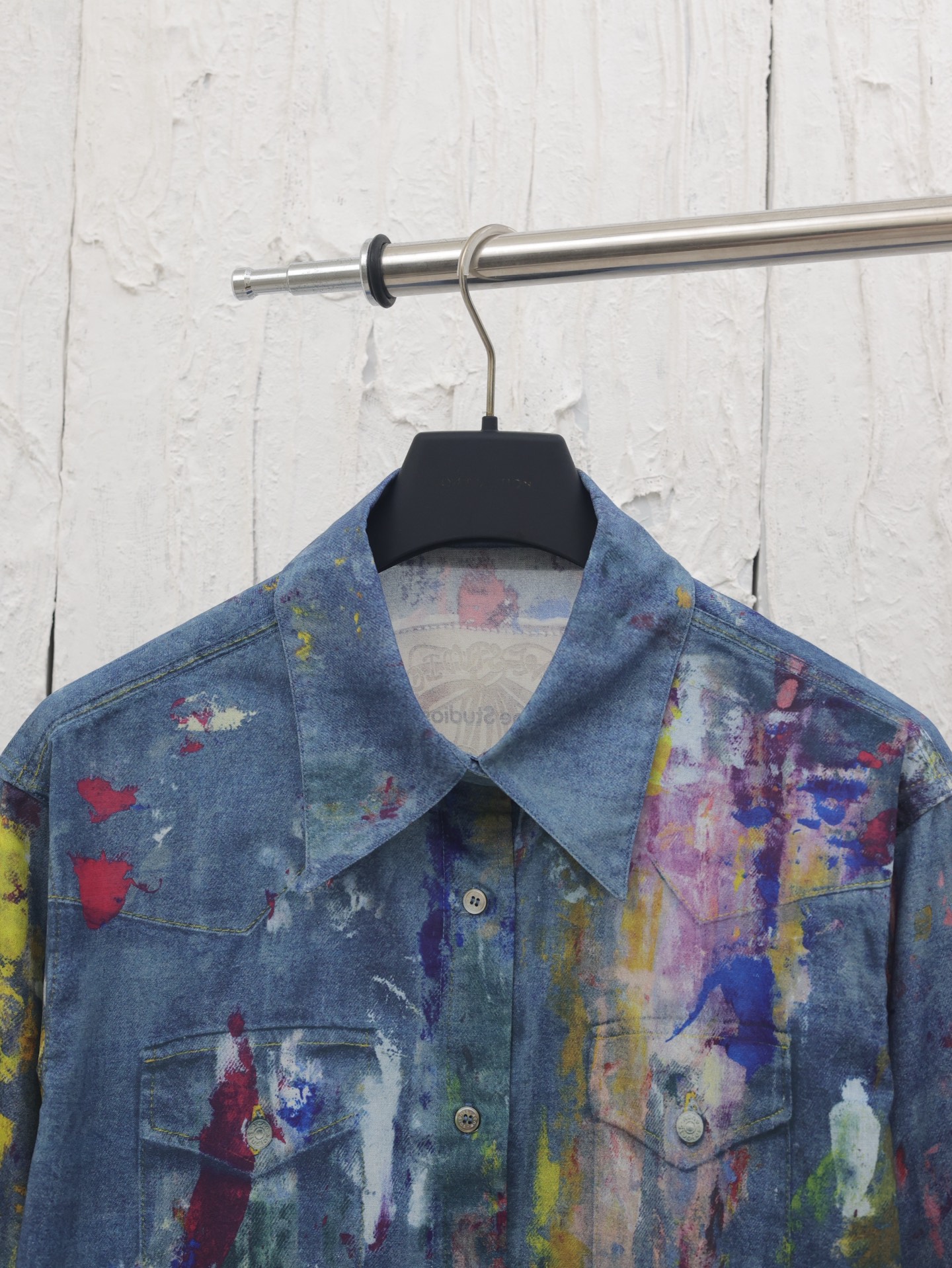 Acne Studios Shirt in Blue and Multi (AC0724-ALD）