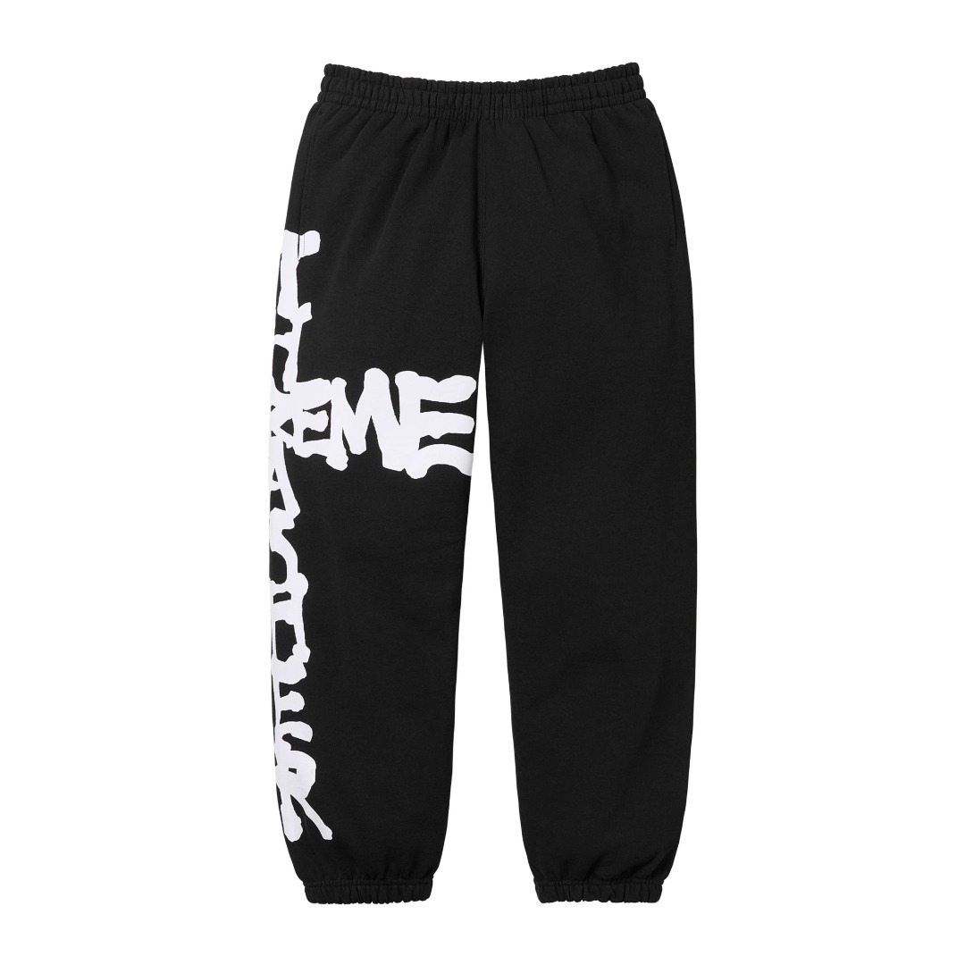 Supreme x Thrasher Sweatpant "Black"(SUP-FW24-123）