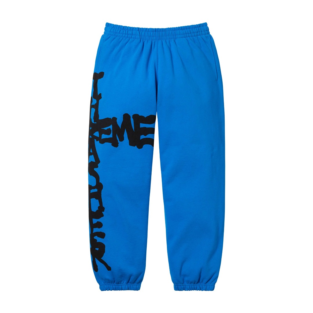 Supreme x Thrasher Sweatpant "Black"(SUP-FW24-123）