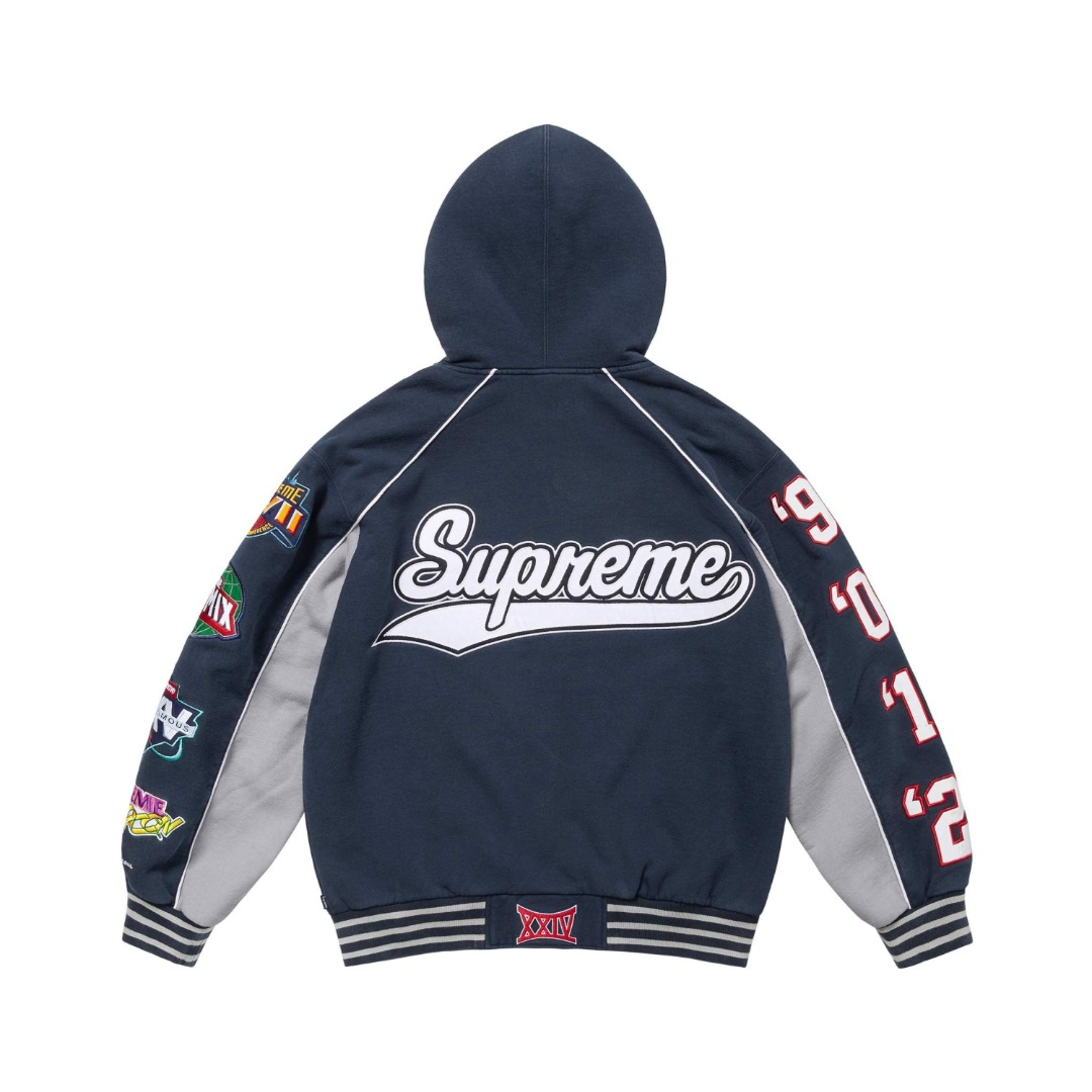 Supreme Playoffs Zip-Up Hoodie（SUP-SS25-019）