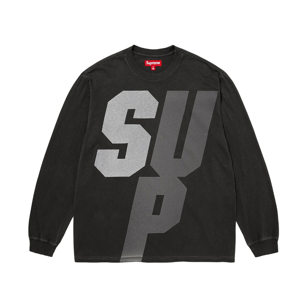 Supreme Reflective L/S Top "Black"（SUP-FW25-110）
