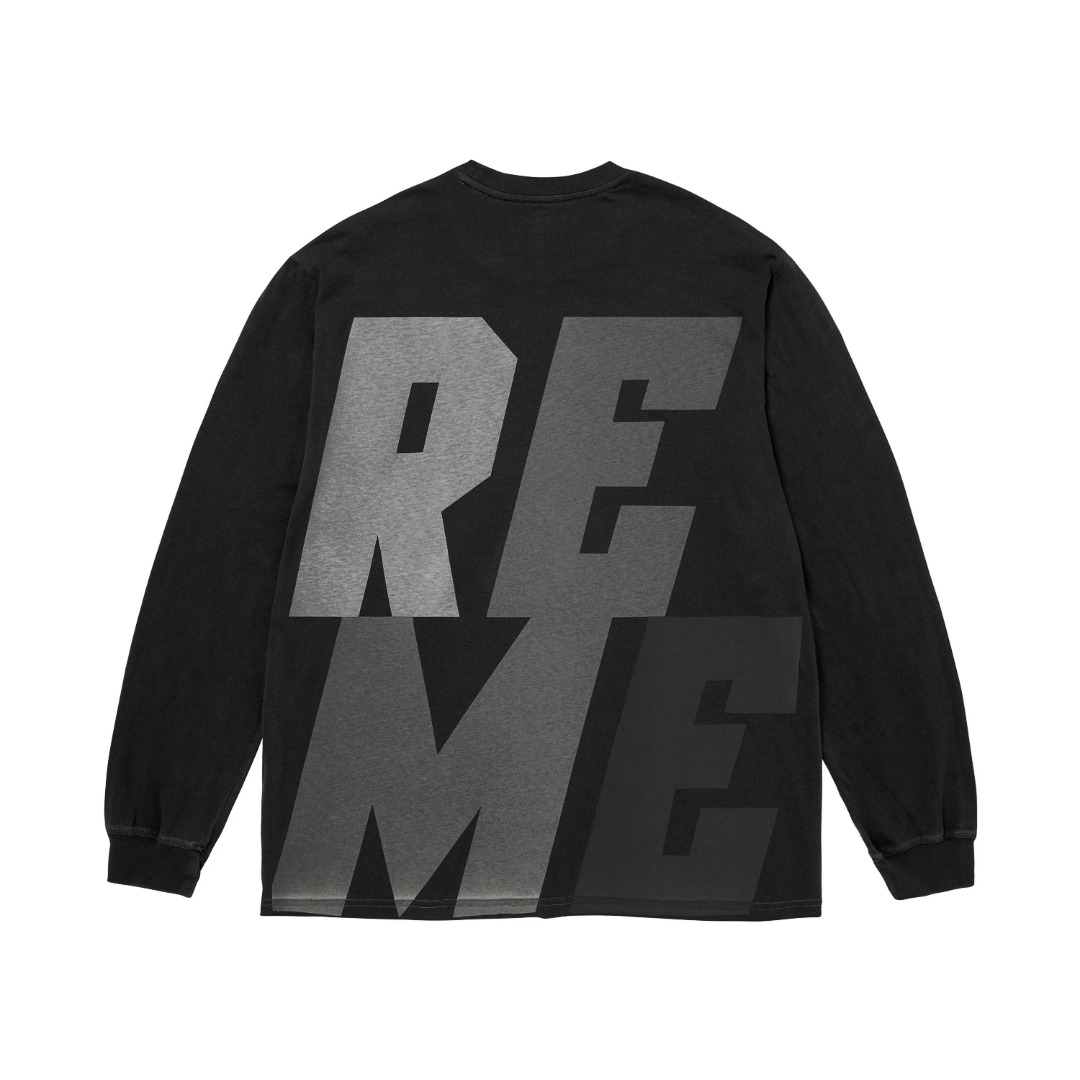 Supreme Reflective L/S Top "Black"（SUP-FW25-110）