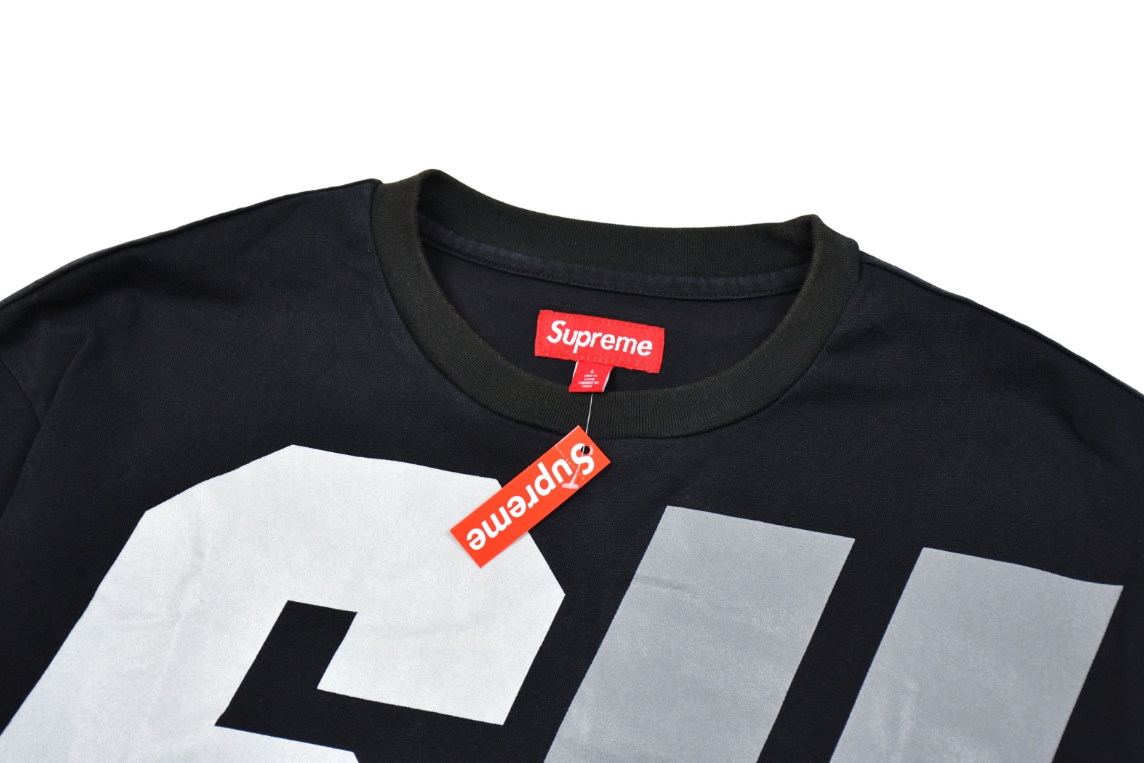 Supreme Reflective L/S Top "Black"（SUP-FW25-110）