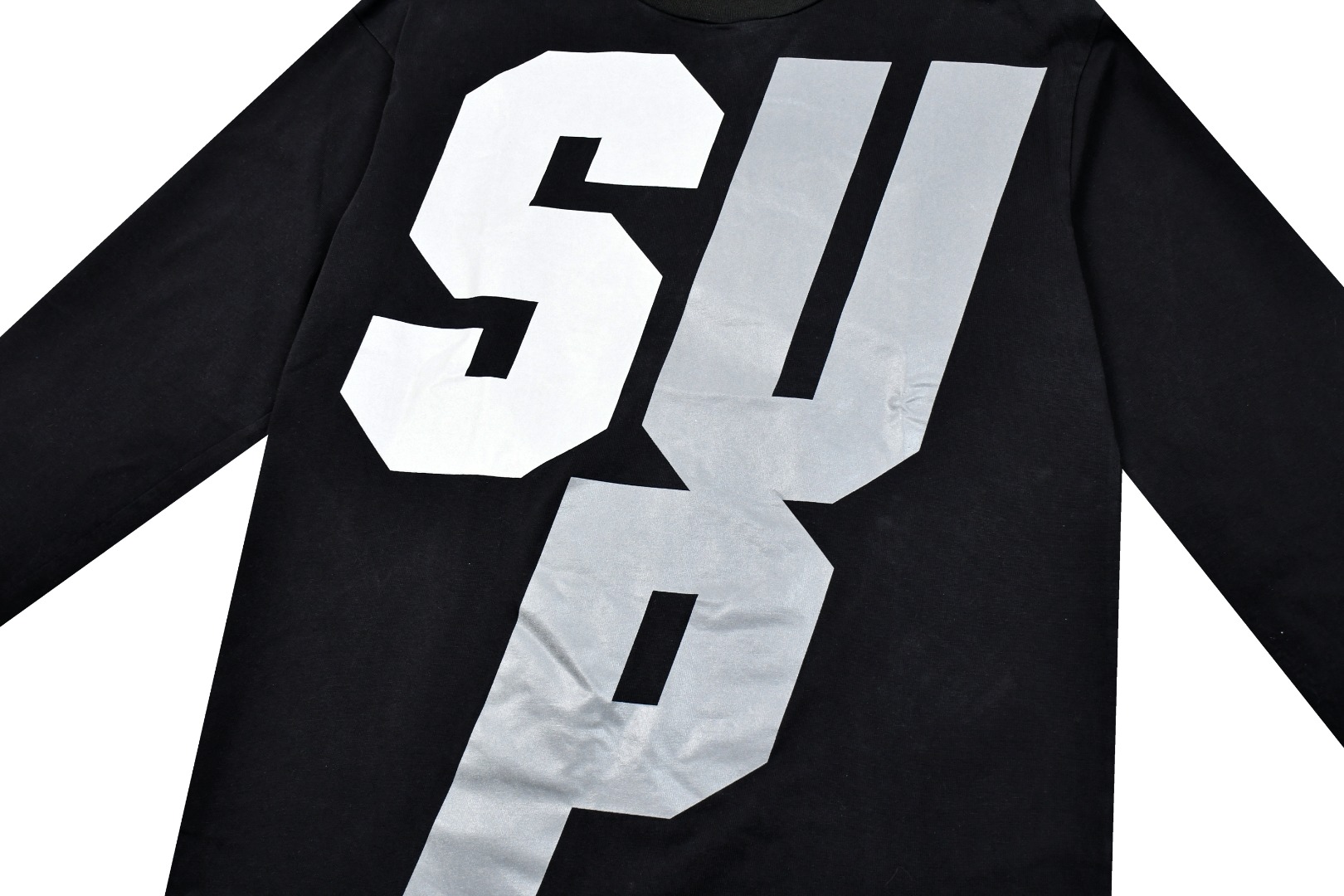 Supreme Reflective L/S Top "Black"（SUP-FW25-110）