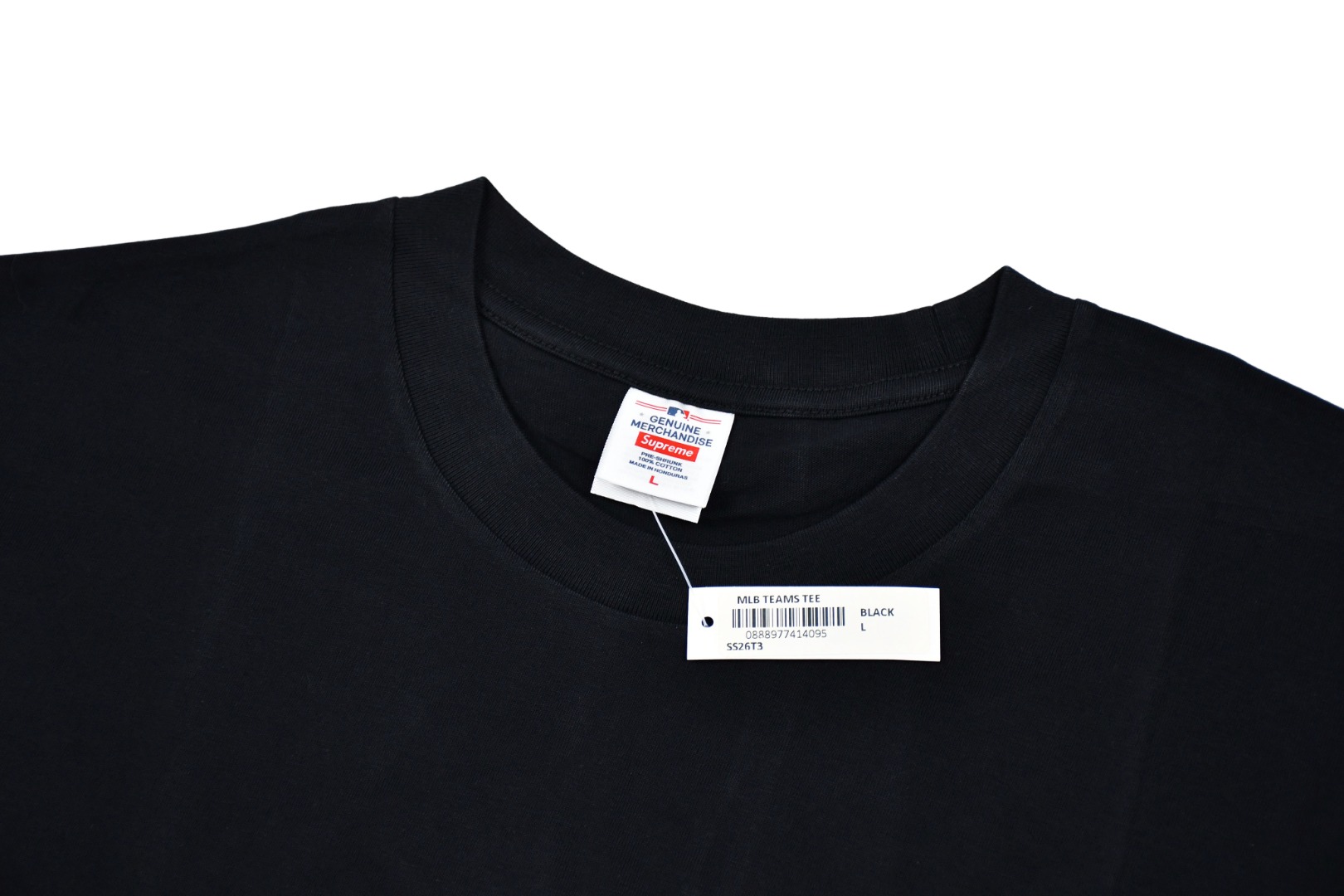 Supreme MLB Teams Sox Tee Black（SUP-FW25-278）