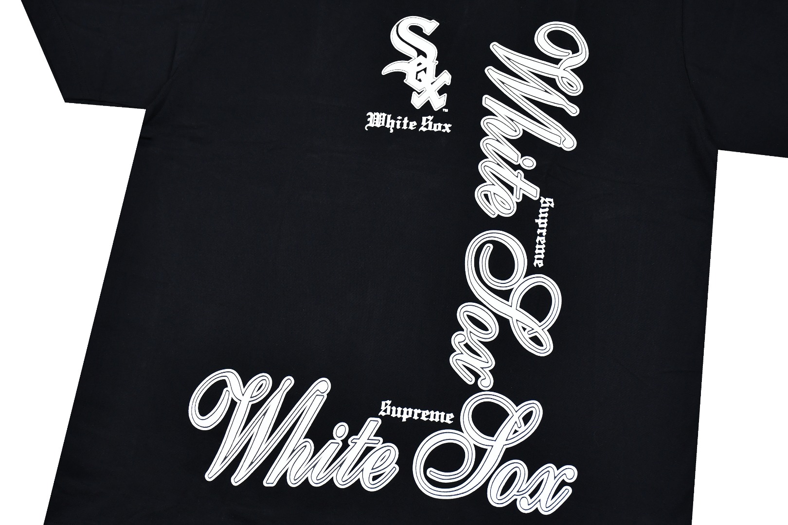 Supreme MLB Teams Sox Tee Black（SUP-FW25-278）