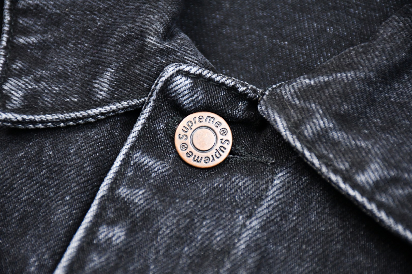 Supreme Denim Trucker Jacket "Black"（SUP-SS25-077）