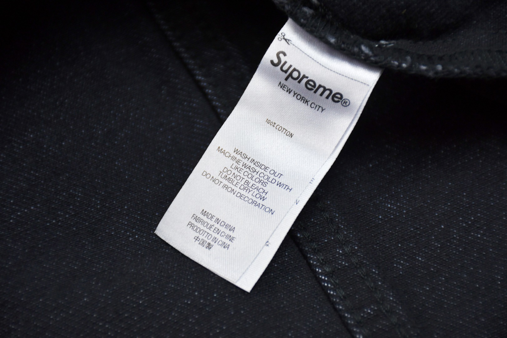 Supreme Denim Trucker Jacket "Black"（SUP-SS25-077）