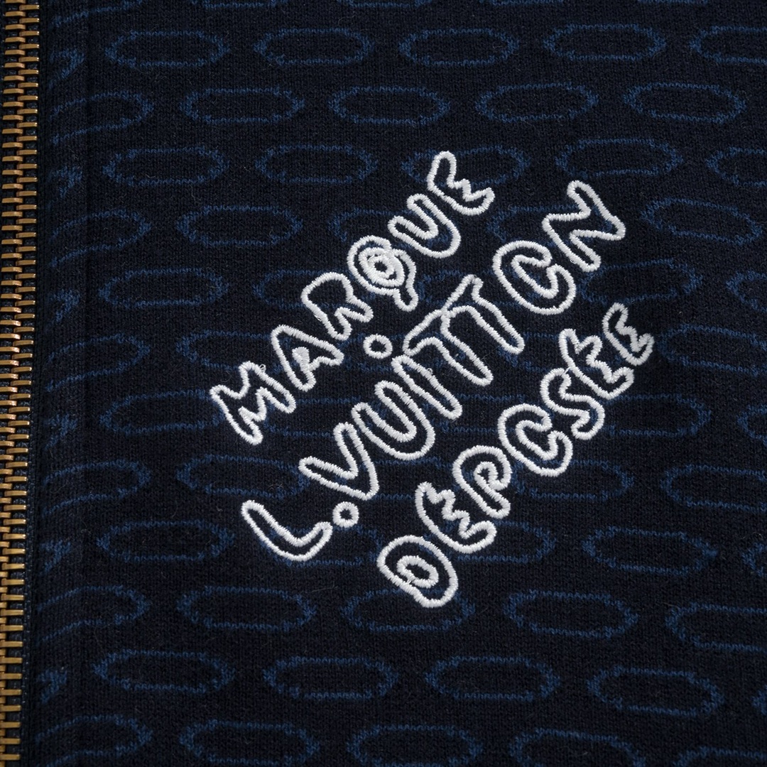 Louis Vuitton Damier knotted cotton bomber（1AFXOM）