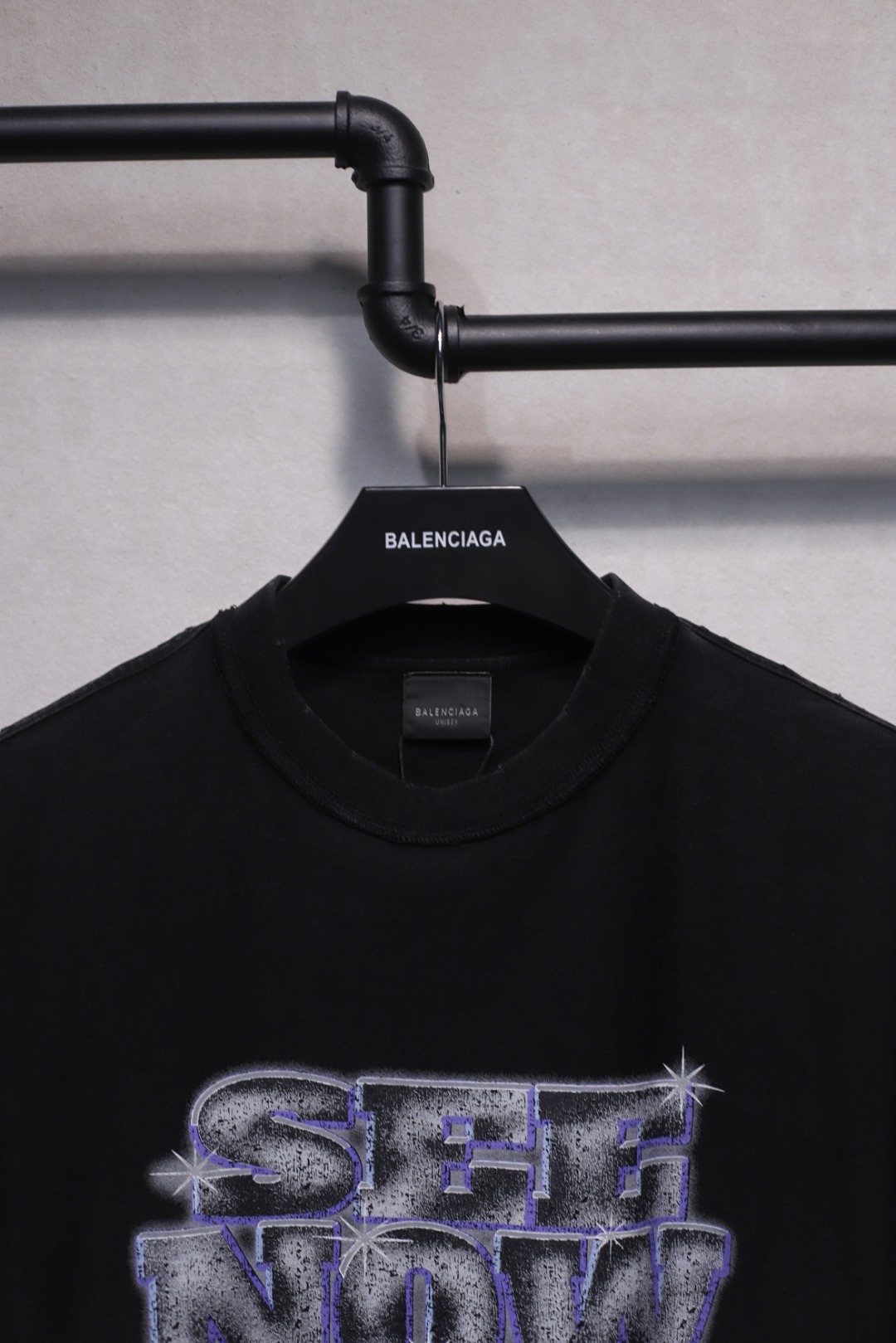 BALENCIAGA SHORT-SLEEVED ROUND NECK T-SHIRTS (790375TQVE84108）
