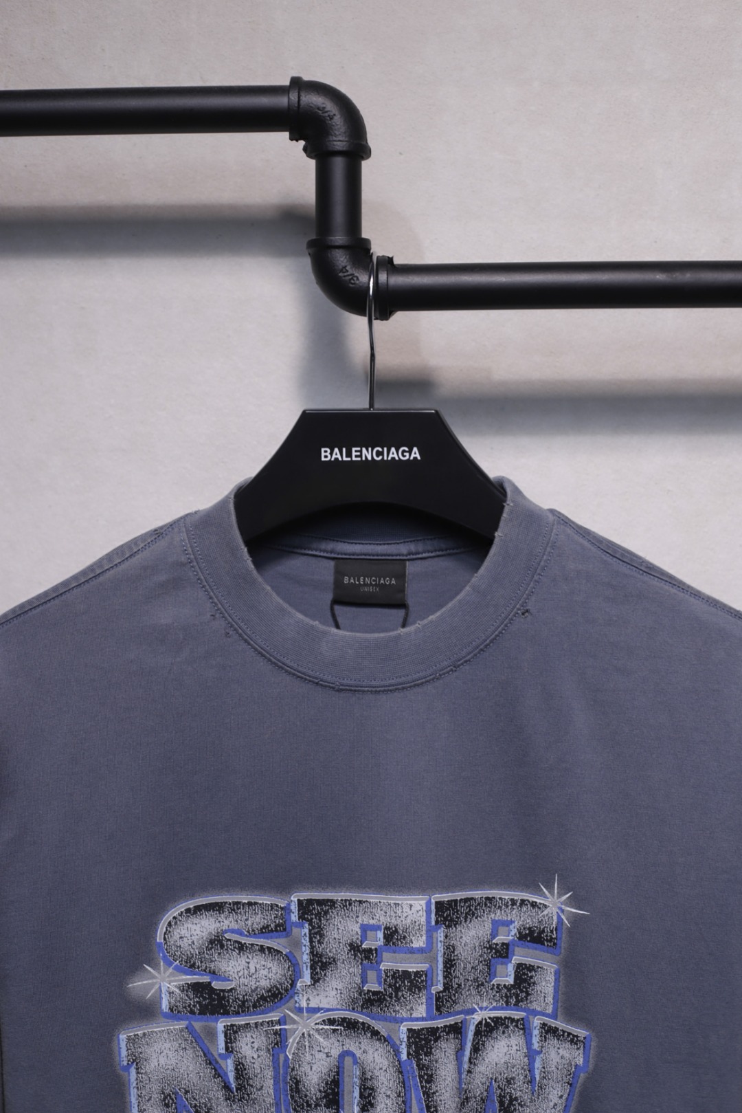 BALENCIAGA SHORT-SLEEVED ROUND NECK T-SHIRTS (790375TQVE84108）