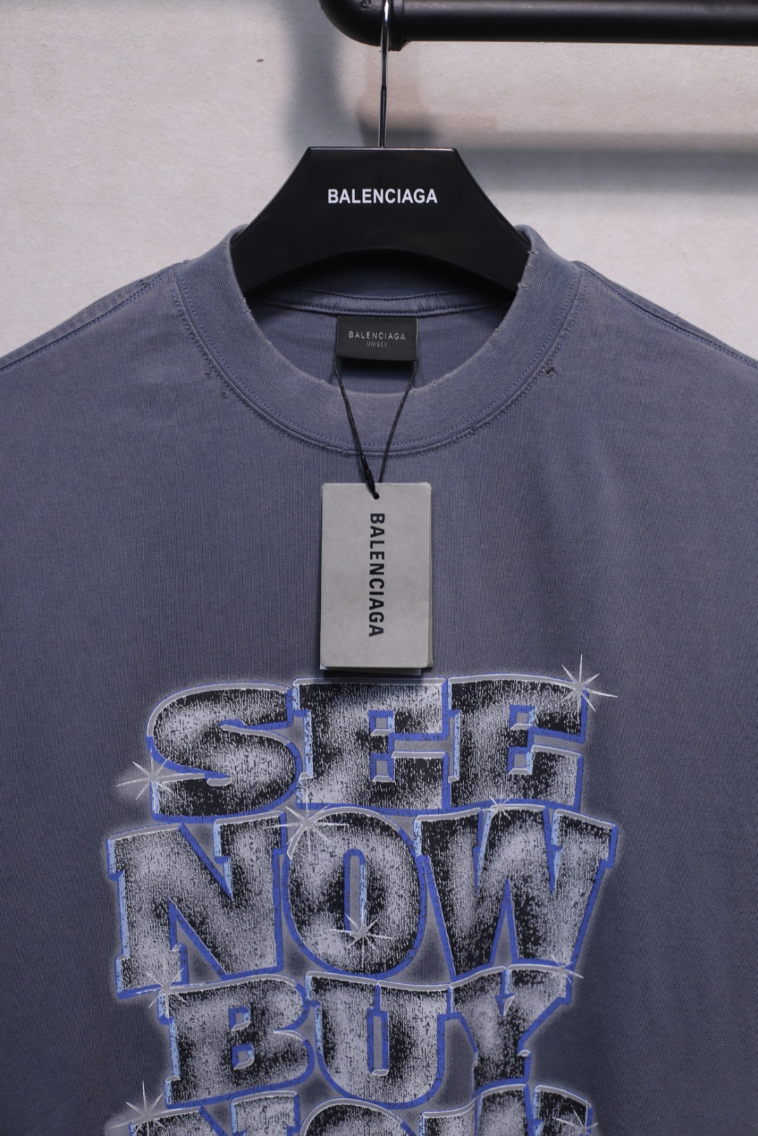 BALENCIAGA SHORT-SLEEVED ROUND NECK T-SHIRTS (790375TQVE84108）