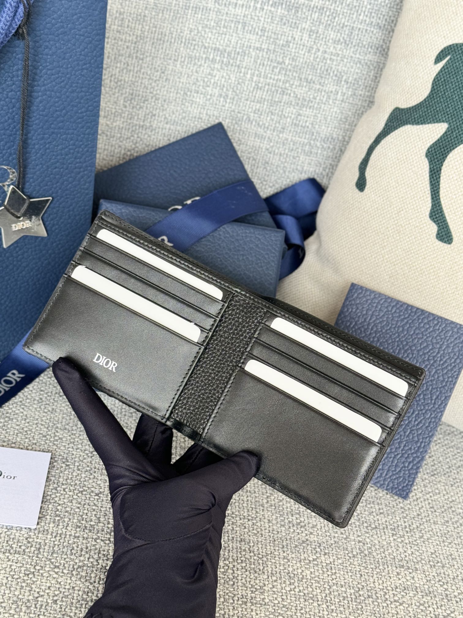 Dior Saddle Bi-fold Wallet with Coin Case（2ADBC306YKS-H03E）