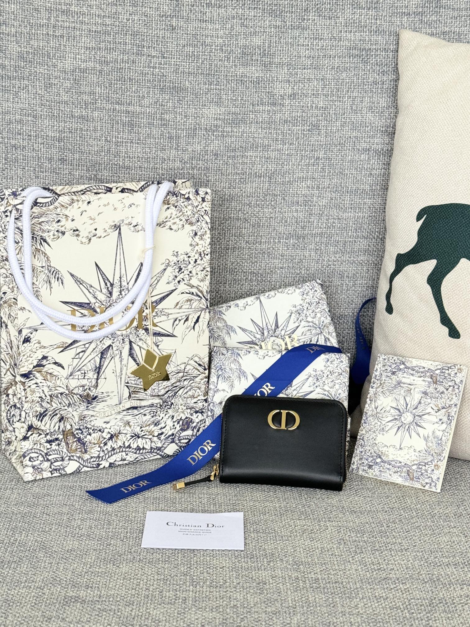 Dior Caro Leather Coin Case（A3336156）