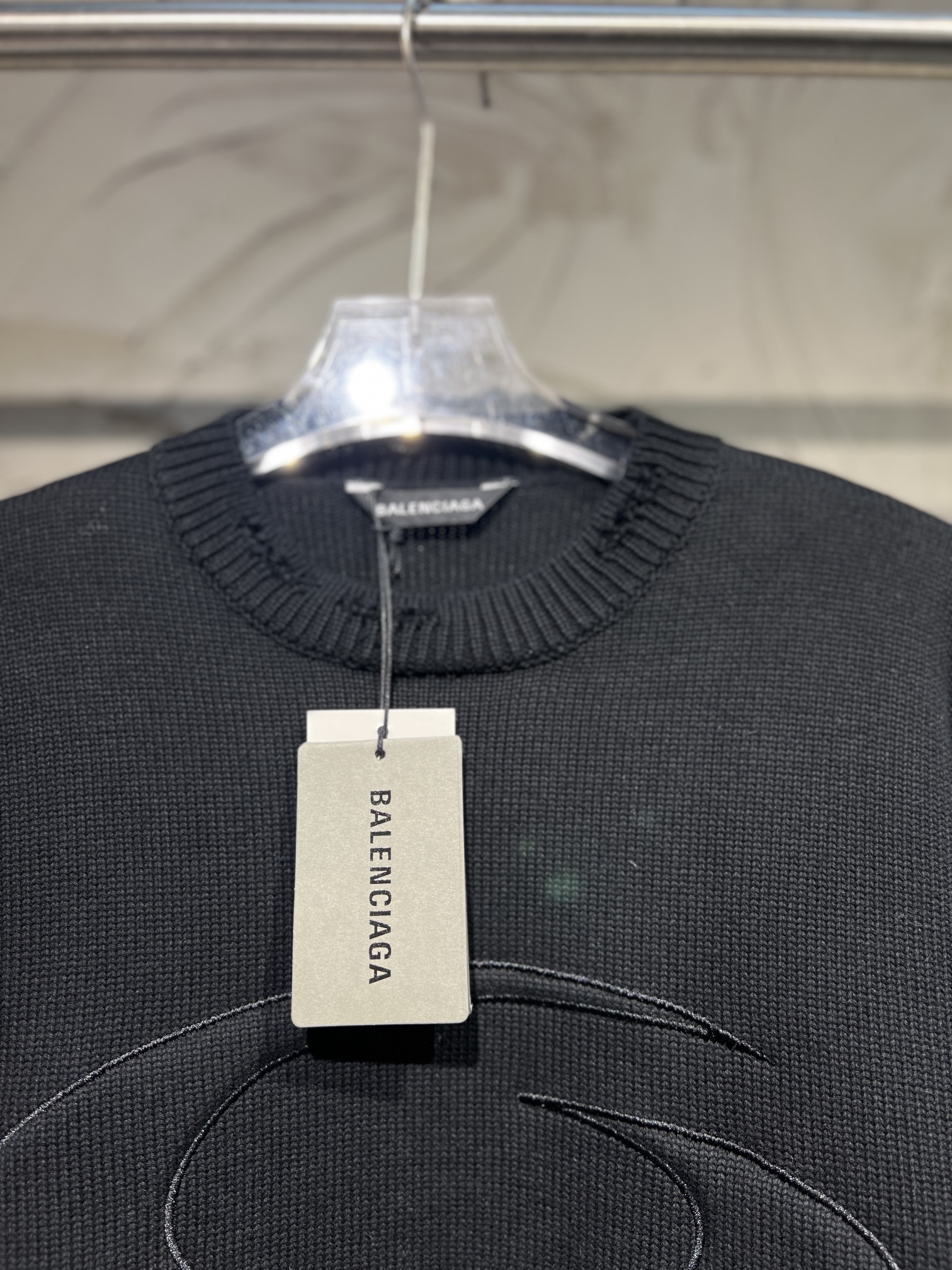 BALENCIAGA Crewneck Sweater Knitted Sweater (809099T33381300）