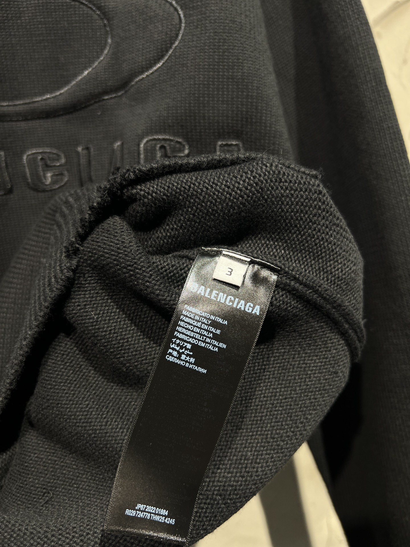 BALENCIAGA Crewneck Sweater Knitted Sweater (809099T33381300）