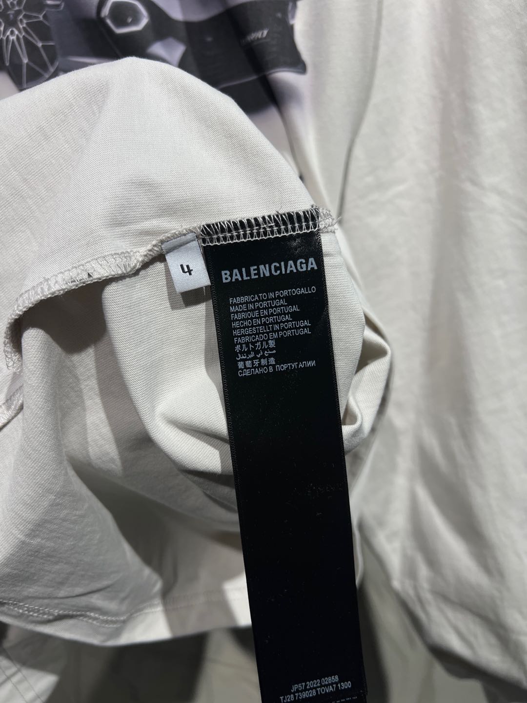 BALENCIAGA Automobili Lamborghini Long Sleeve Oversized T-Shirt "White"（835839TSVP99012）